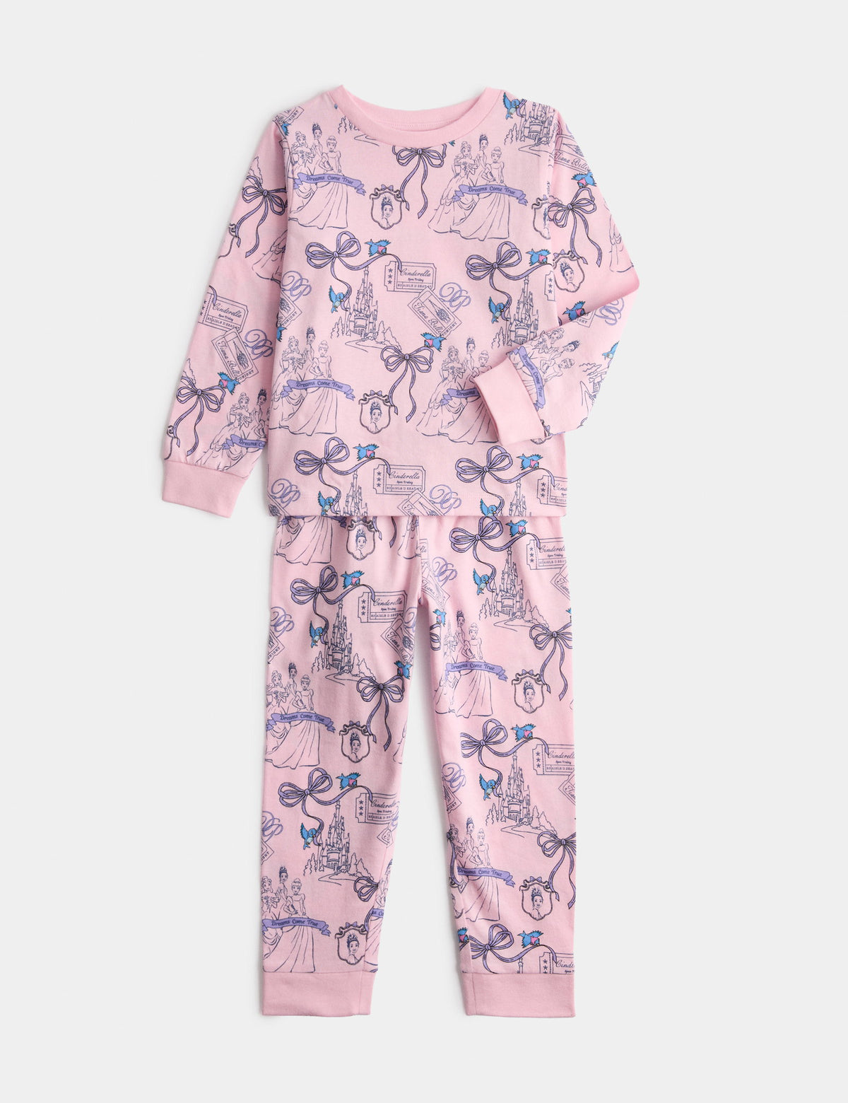 Saf Pamuklu Disney Princess™ Çocuk Pijama Takımı