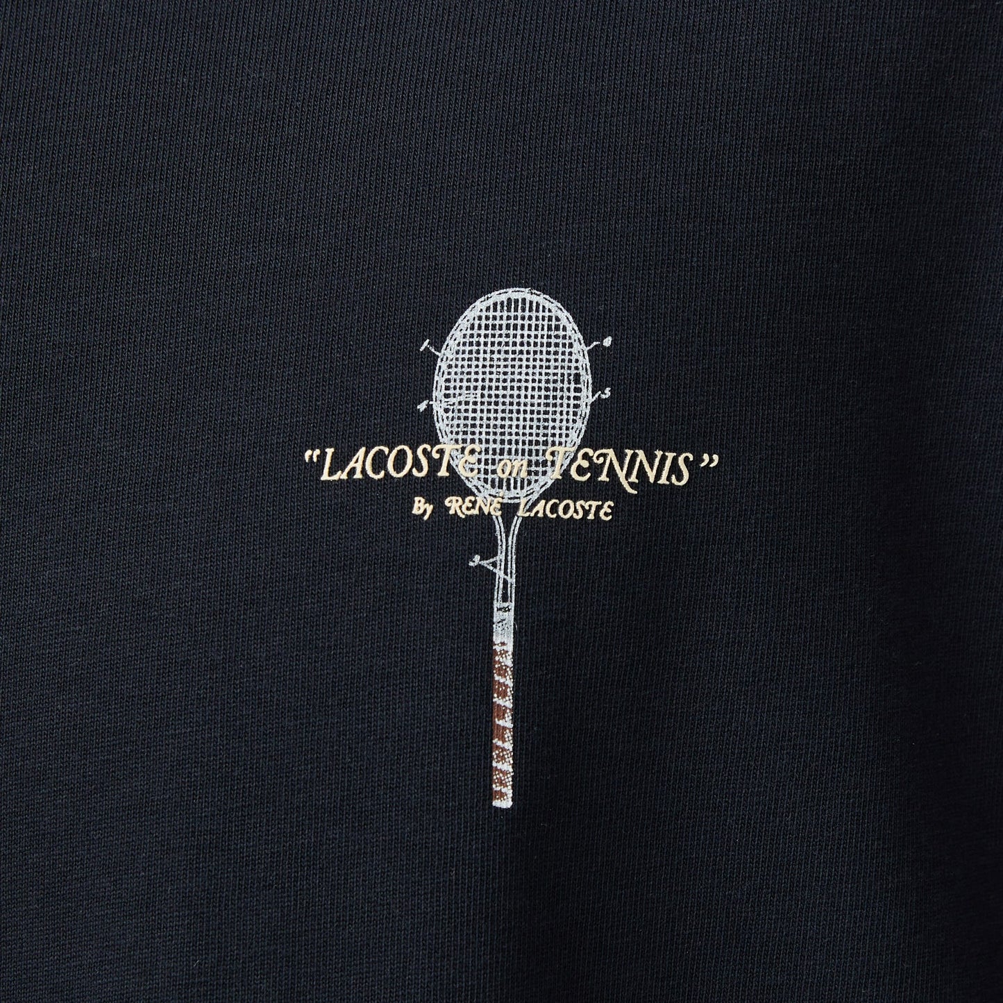 Lacoste Erkek Loose Fit Bisiklet Yaka Baskılı Koyu Gri T-shirt