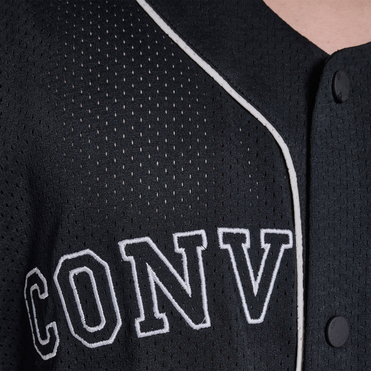 Converse Erkek Siyah Baseball Forması