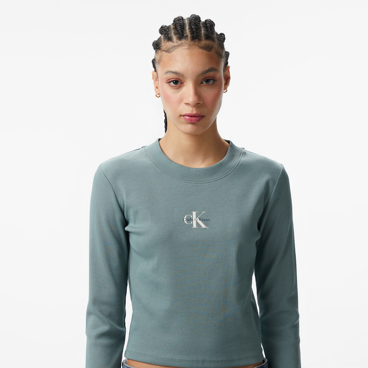 Calvin Klein Monologo Baby Kadın Gri T-shirt