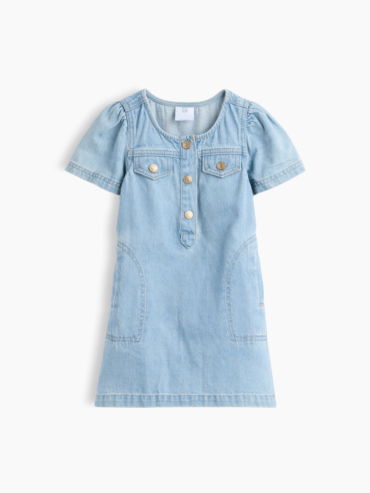 Açık Mavi Baby & Toddler Denim Elbise
