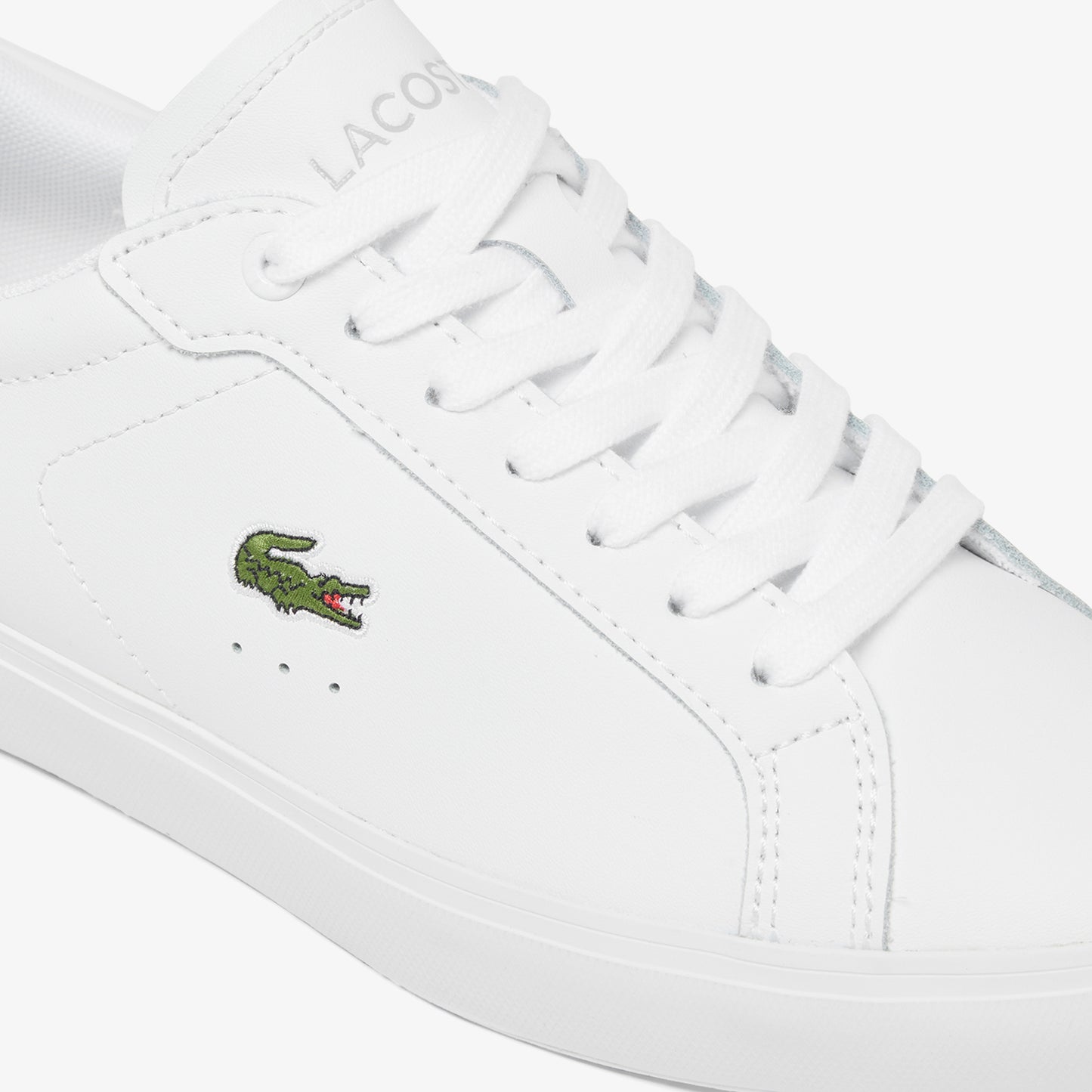 Lacoste Powercourt Leather Kadın Beyaz Sneaker