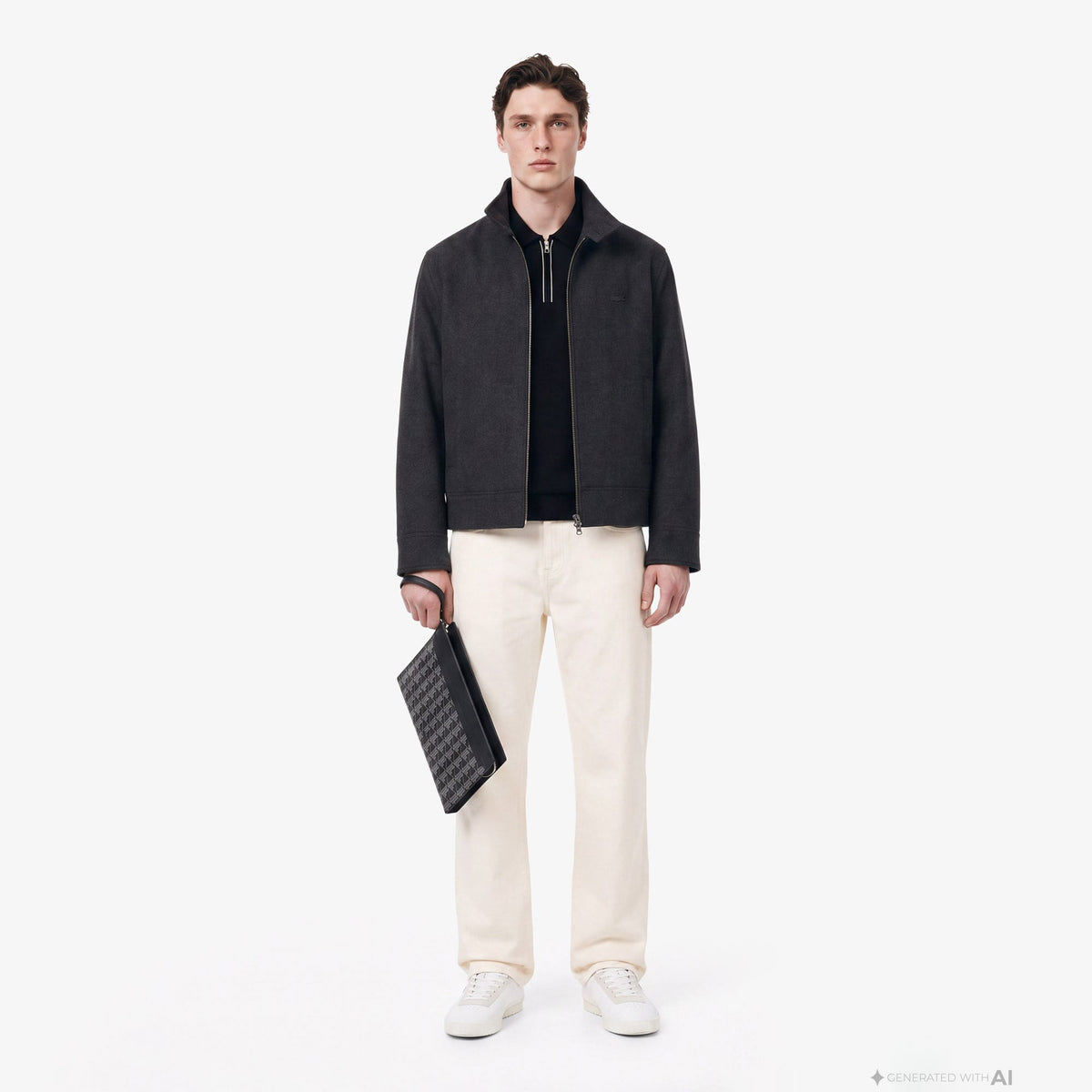 Lacoste Regular Fit Erkek Siyah Kazak