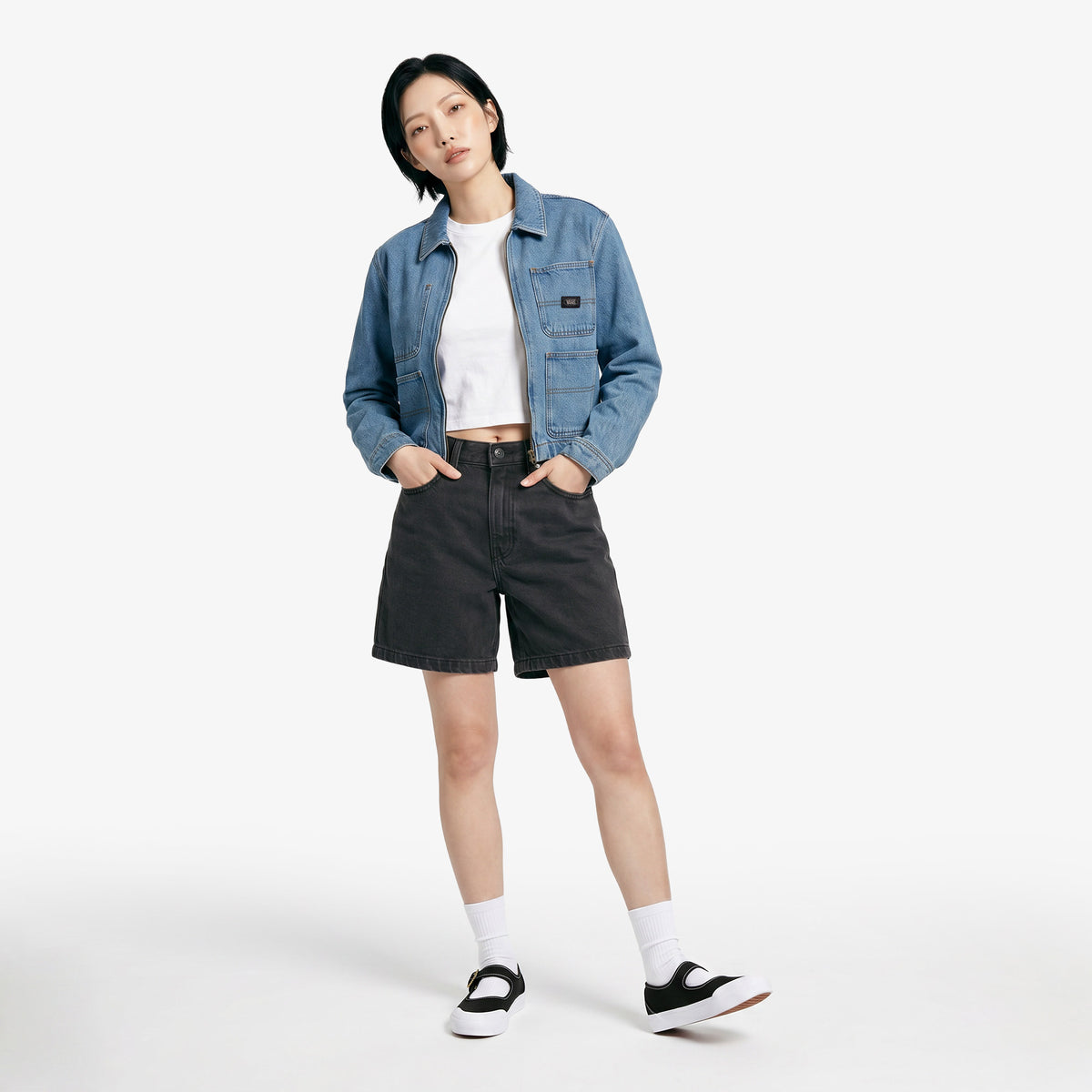 Vans Emily Boxy Workwear Kadın Mavi Ceket