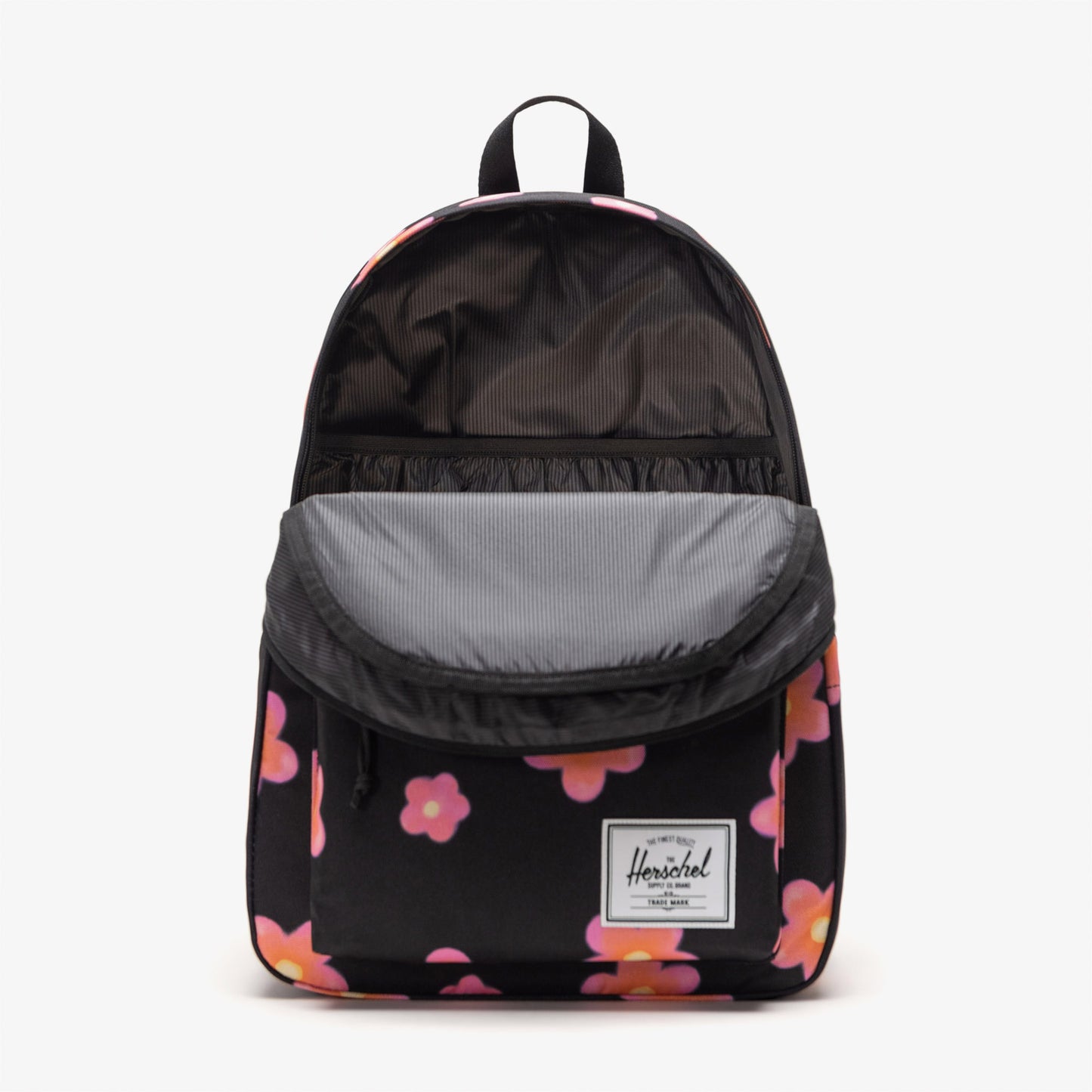 Herschel Classic Xl Pink Flowers Unisex Siyah Sırt Çantası