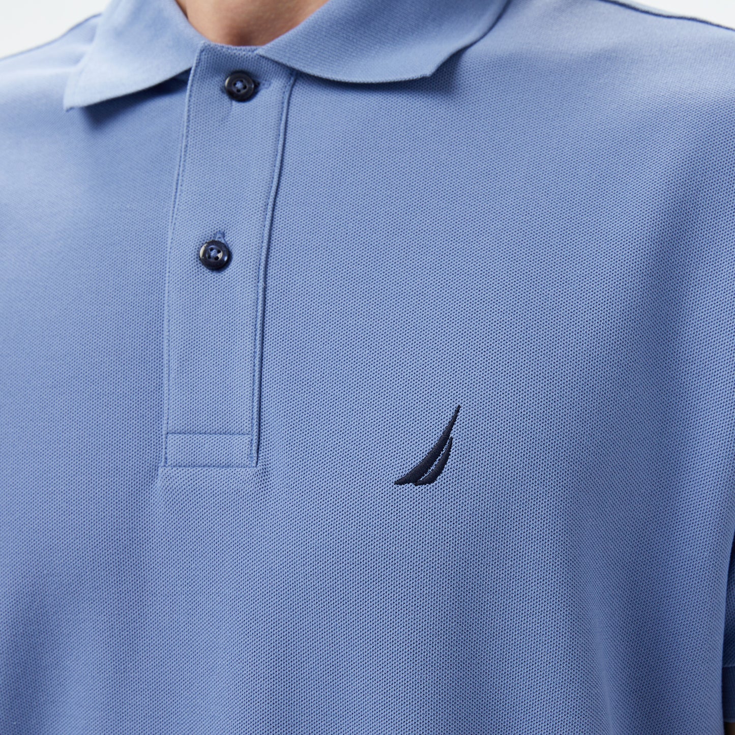 Nautica Erkek Mavi Classic Fit Polo Yaka T-shirt