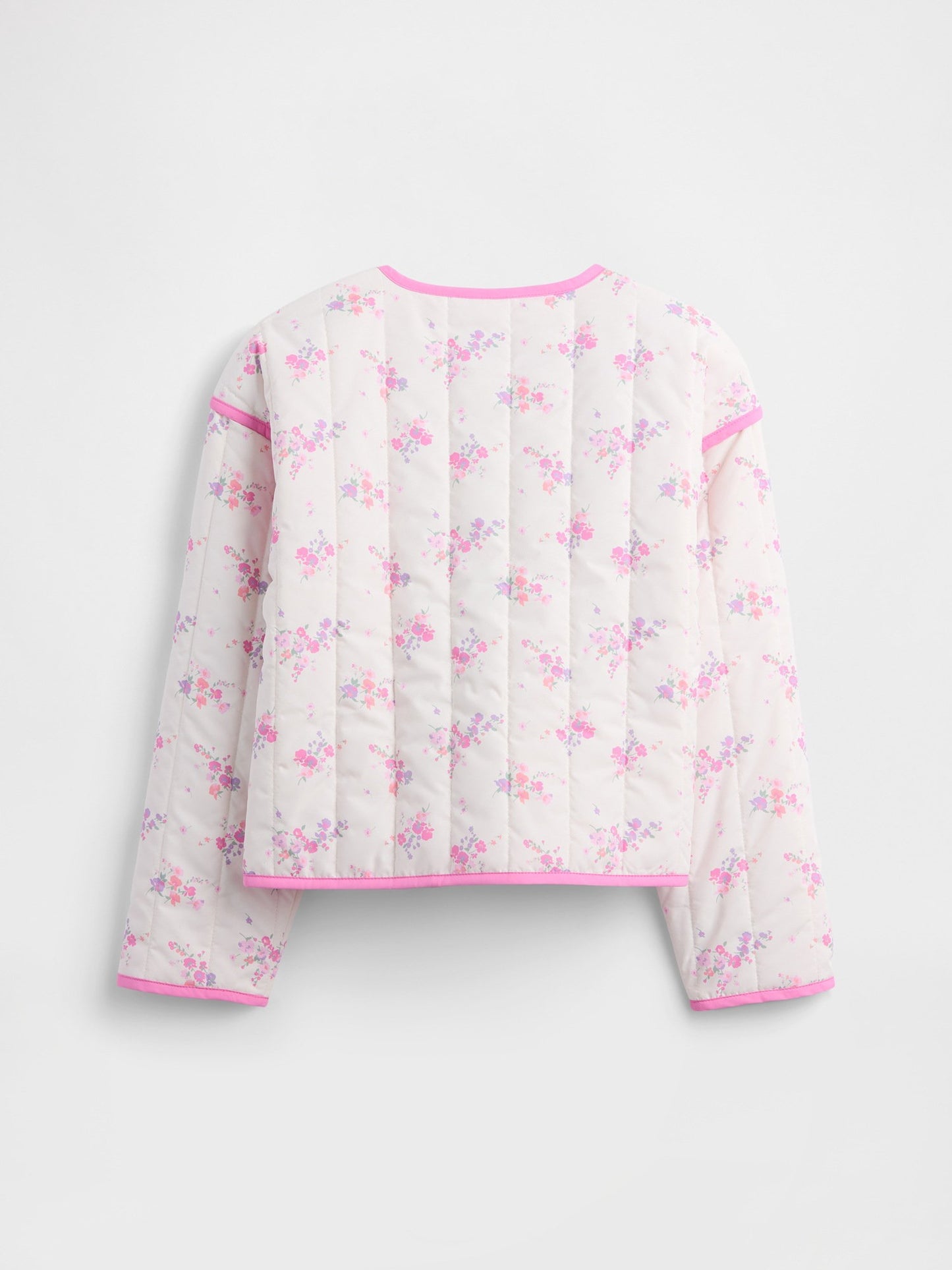 Pembe Relaxed Kapitone Ceket