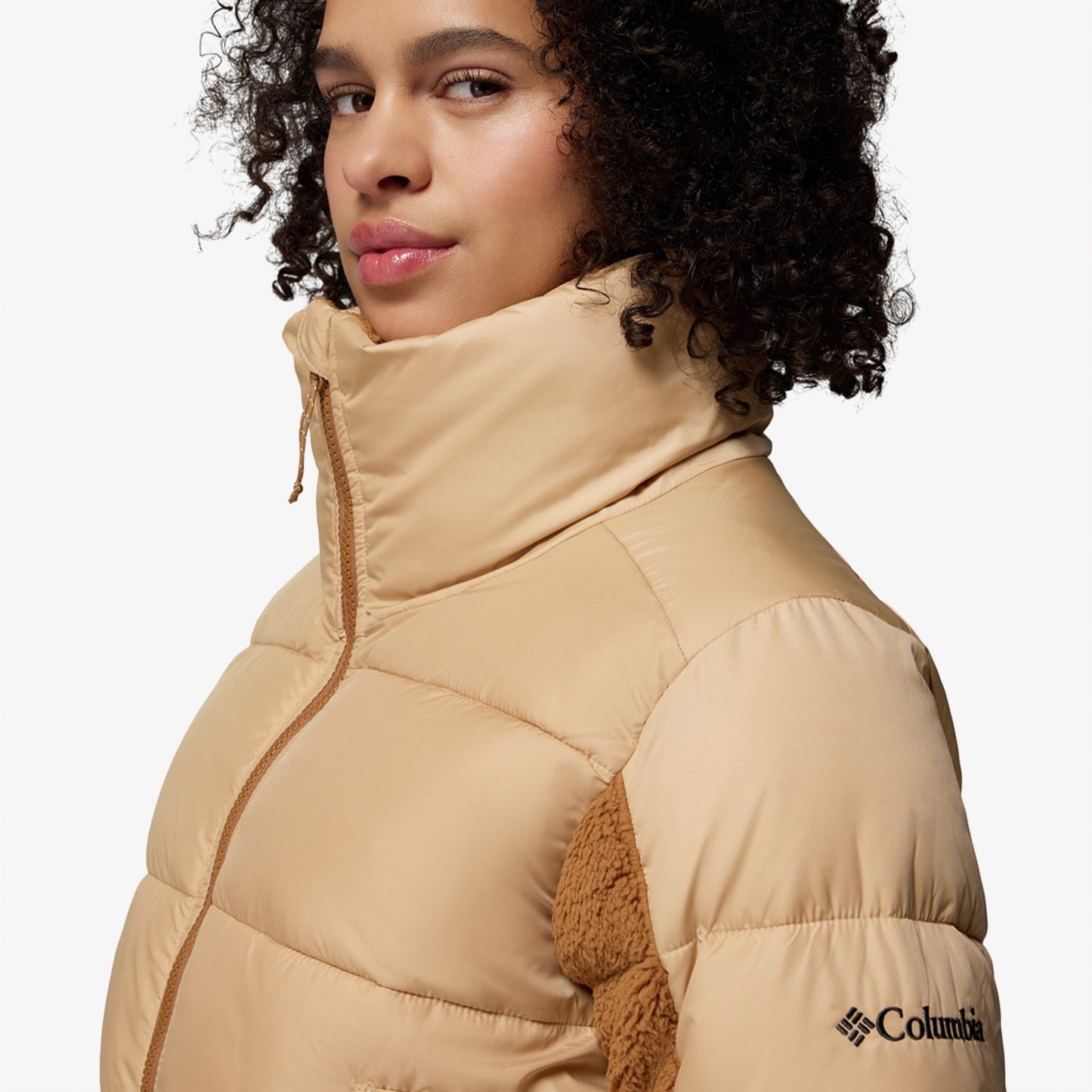 Columbia Leadbetter Point Ii Kadın Kahverengi Sherpa Mont