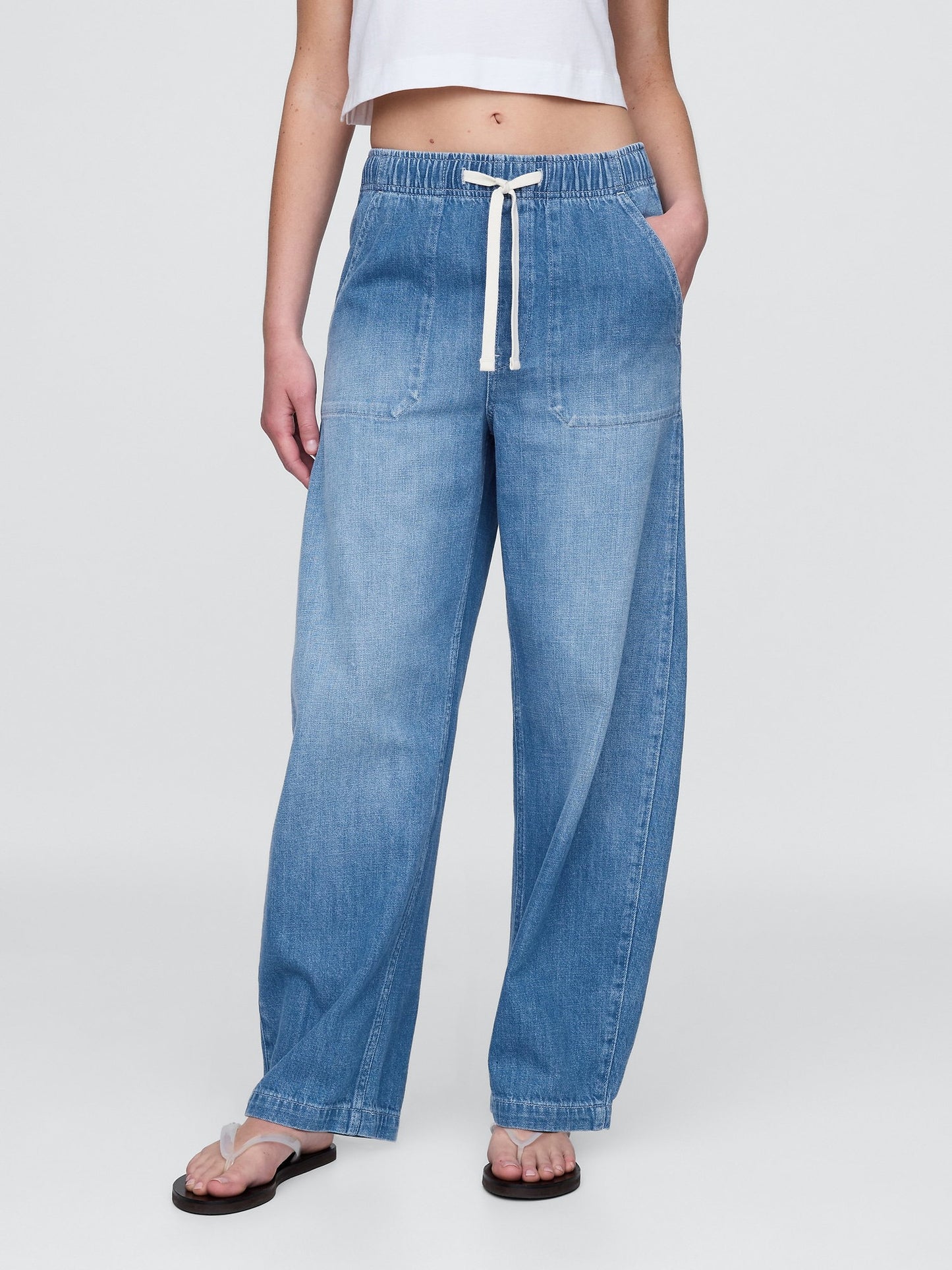 Mavi High Rise Kolay Barrel Jean Pantolon