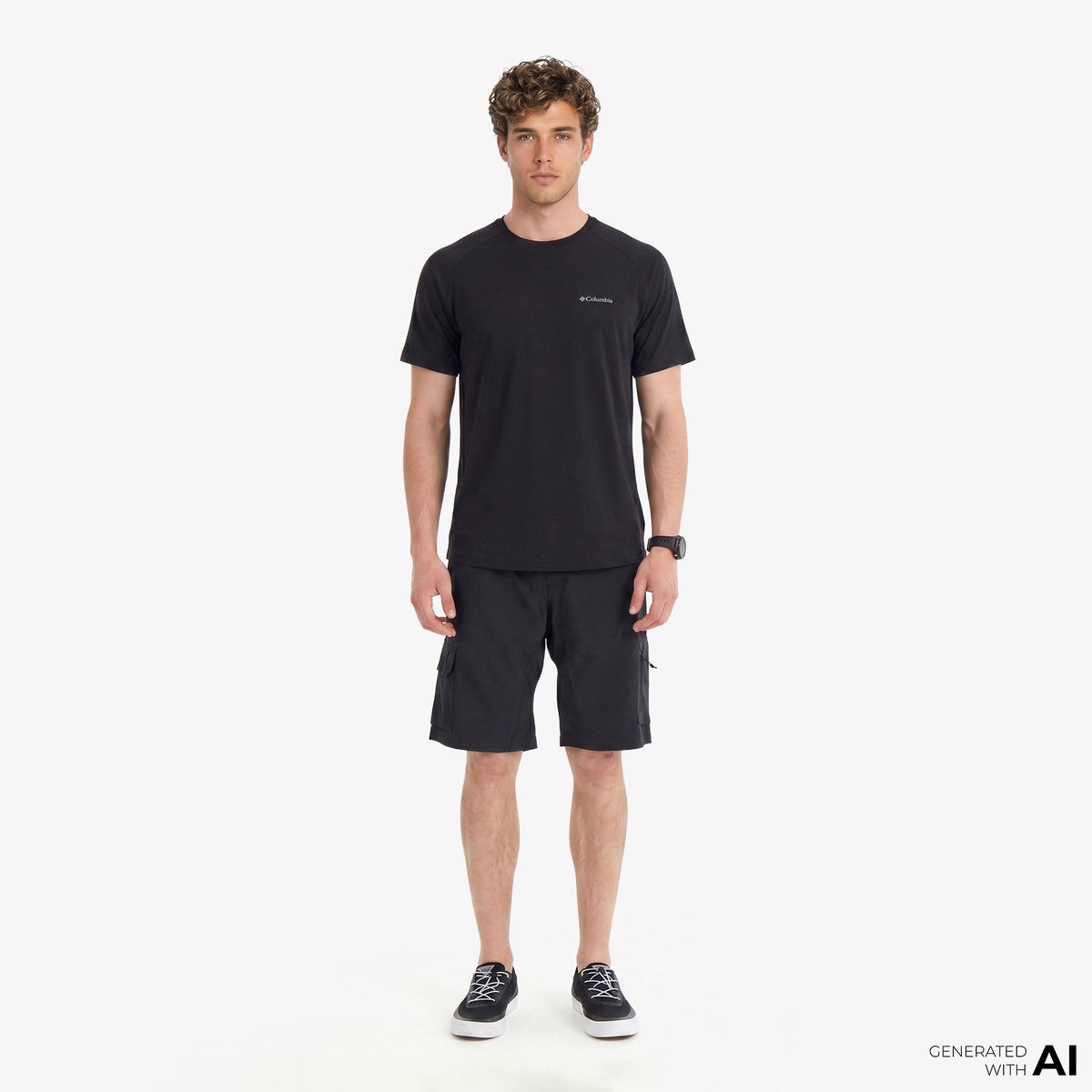 Columbia Comfort Erkek Siyah T-shirt