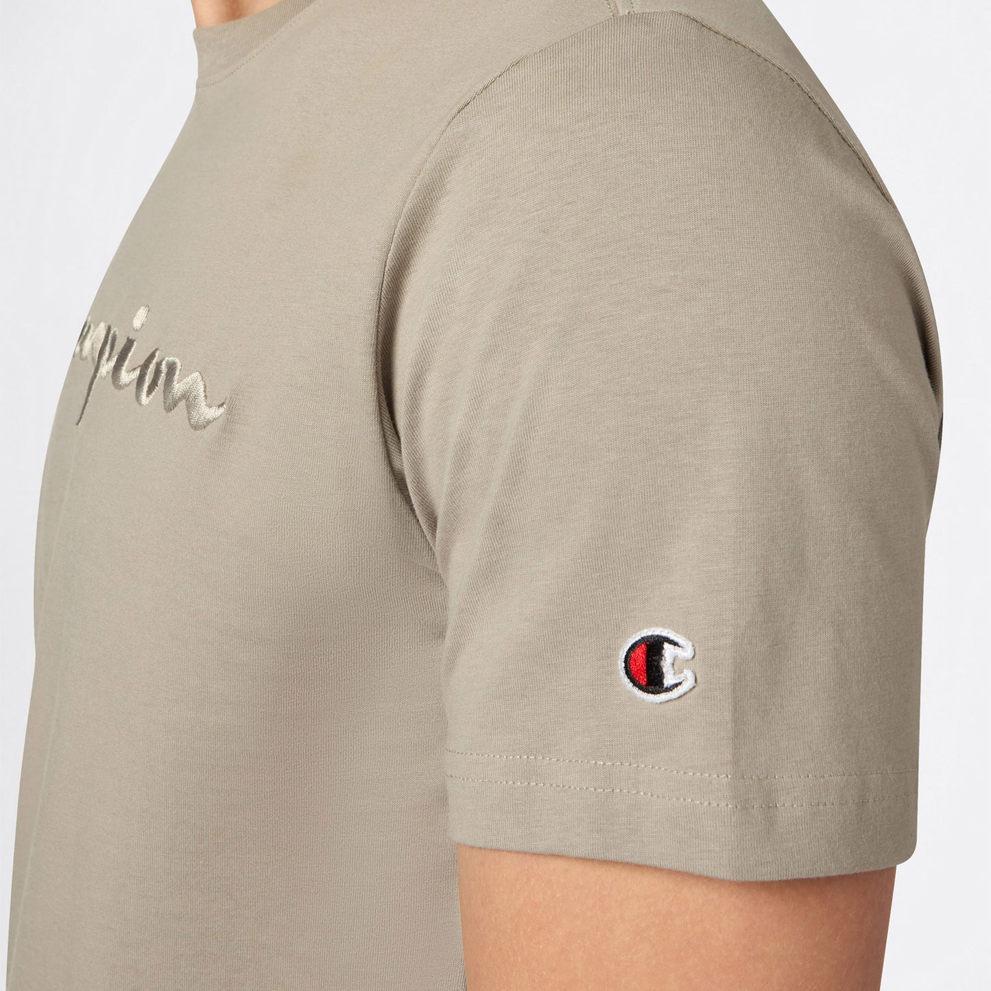 Champion Ss Regular Fit Erkek Gri T-shirt