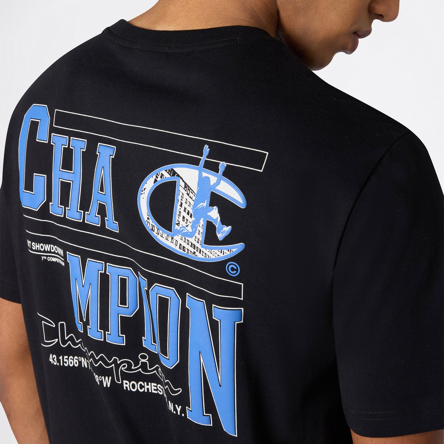 Champion Relaxed Fit Erkek Siyah T-shirt