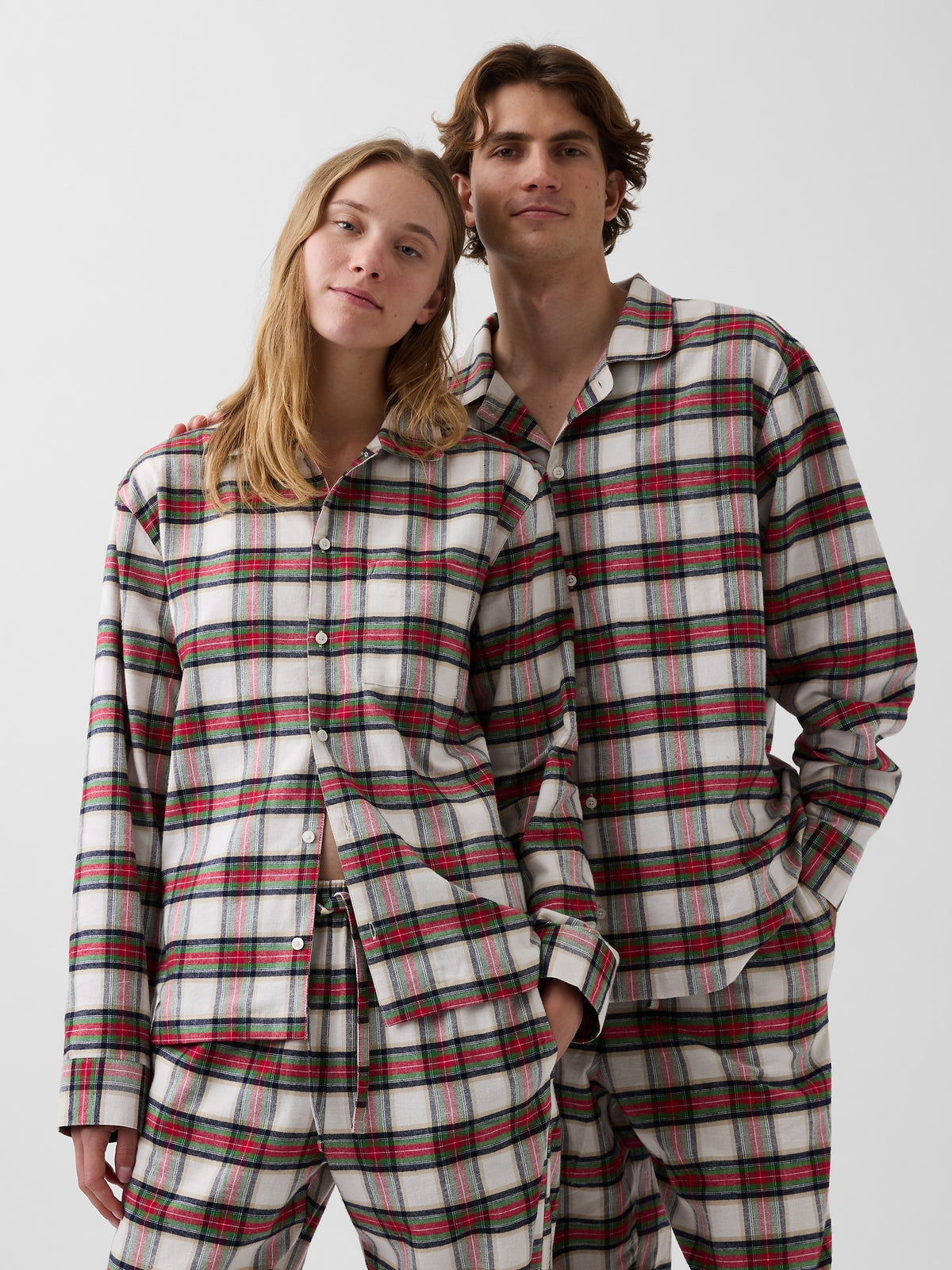 Çok Renkli Softest Flannel Gömlek Pijama Üstü