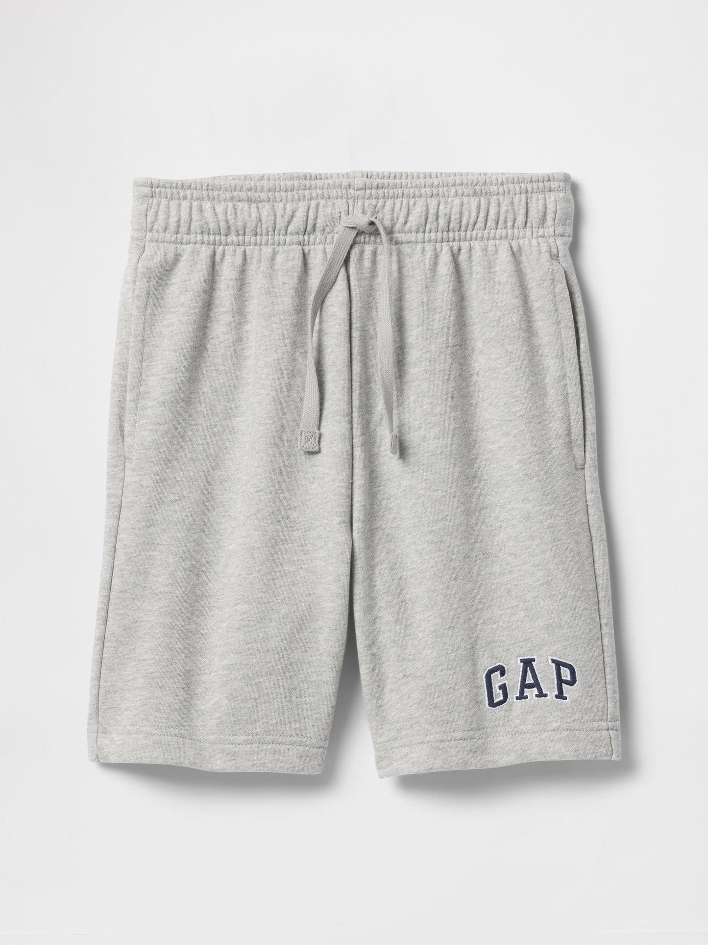 Gri Gap Logo Havlu Kumaş Şort