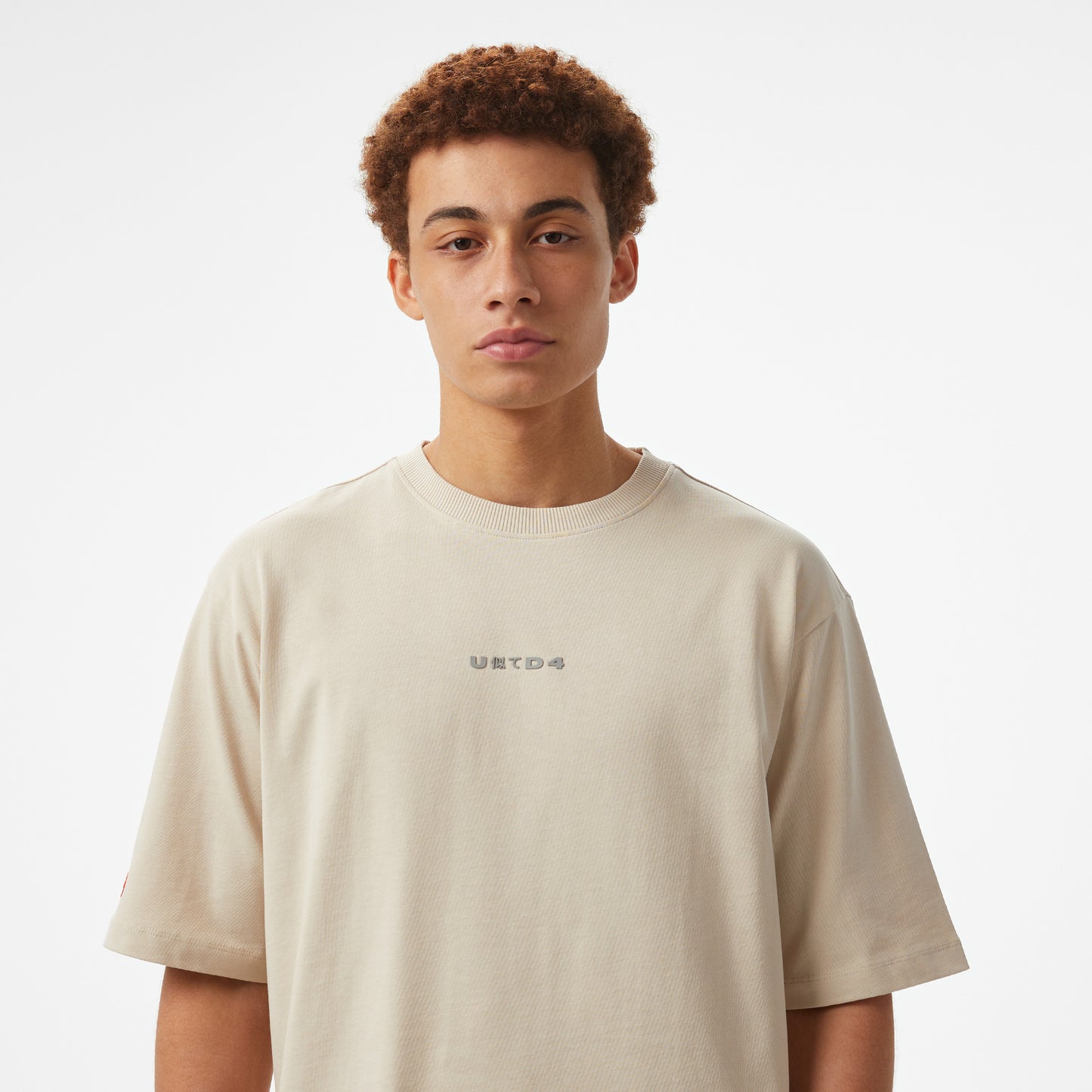 United4 Comfort Erkek Krem T-shirt