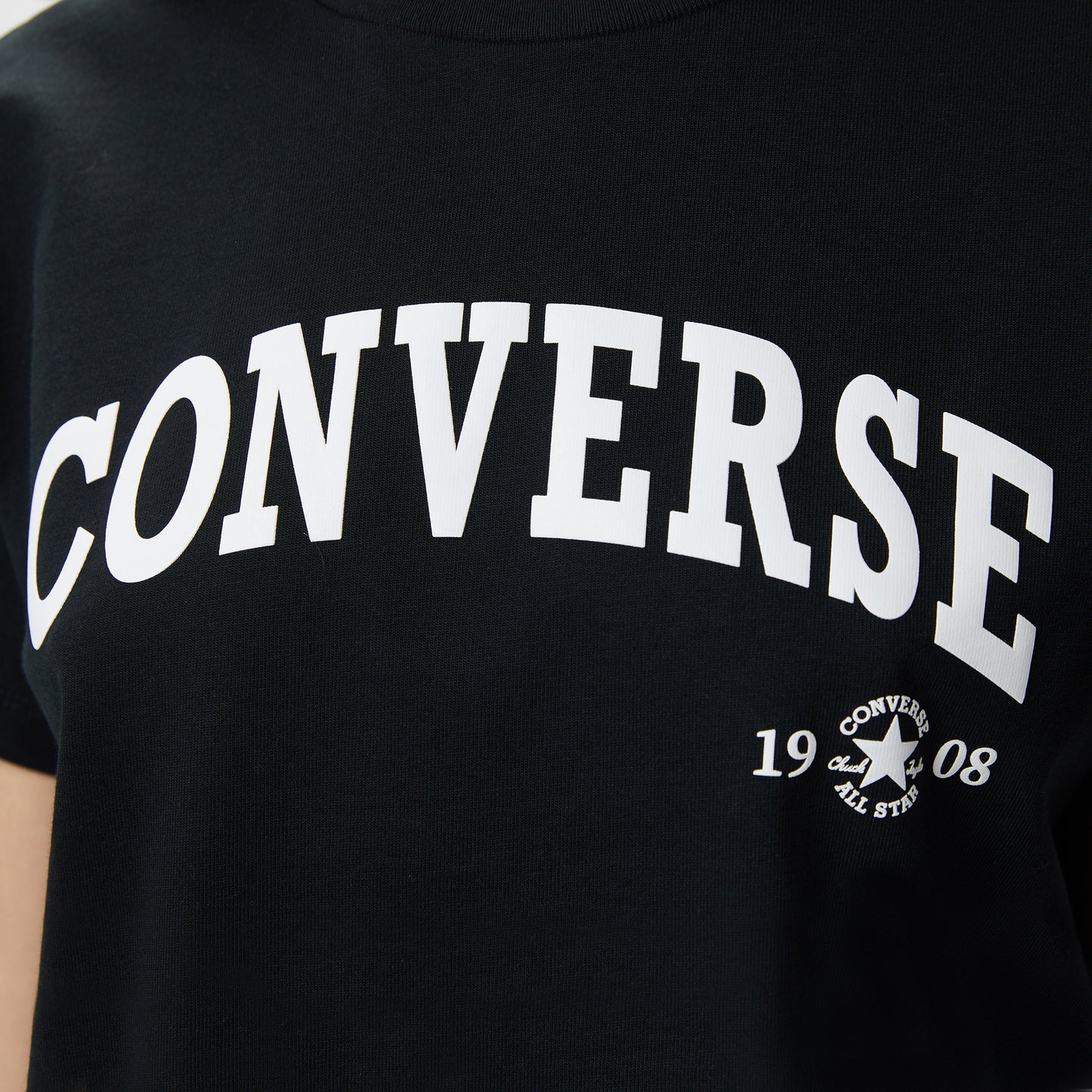 Converse Retro Chuck Kadın Siyah T-shirt