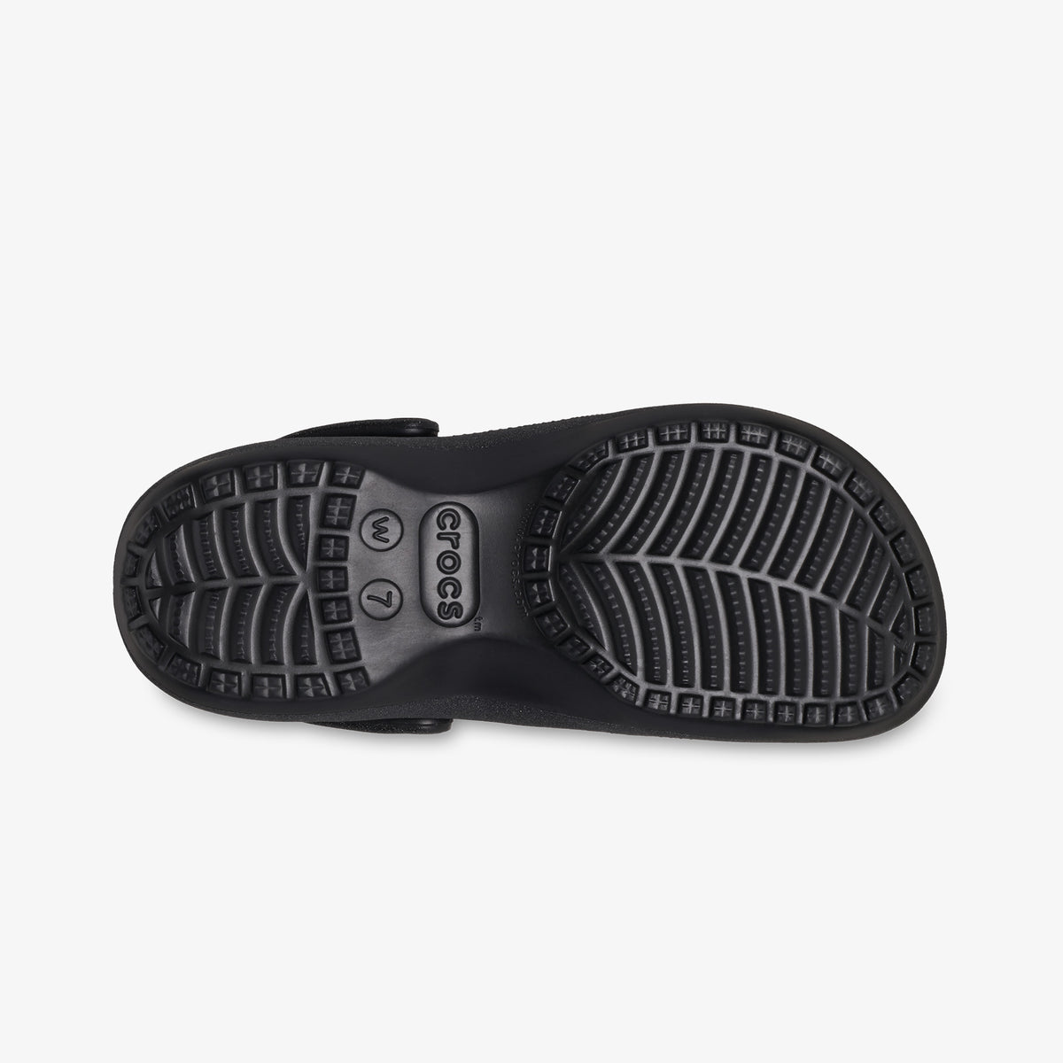 Crocs Classic Platform Glitter Clog Kadın Siyah Sandalet