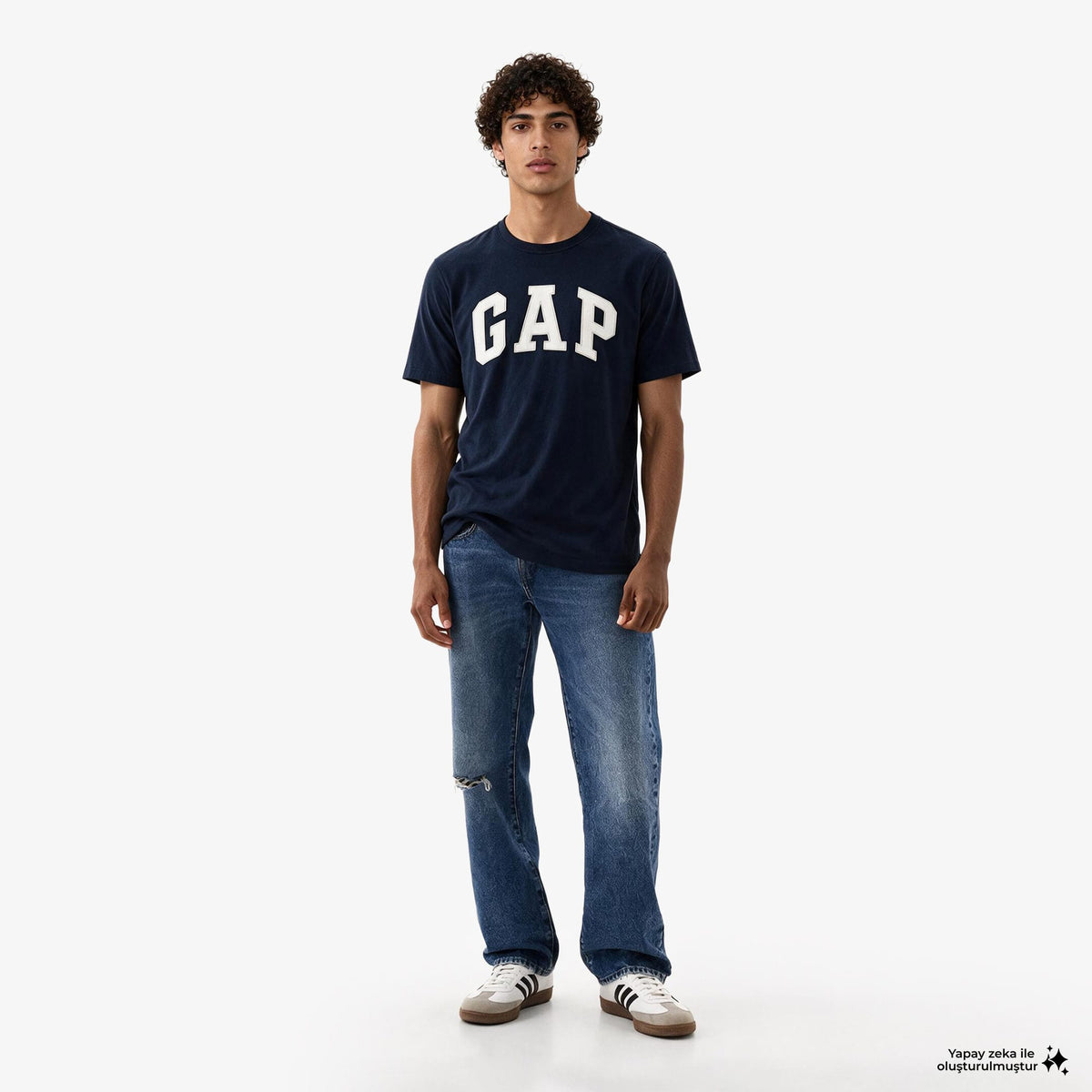 Gap V-bas Çocuk Lacivert T-shirt