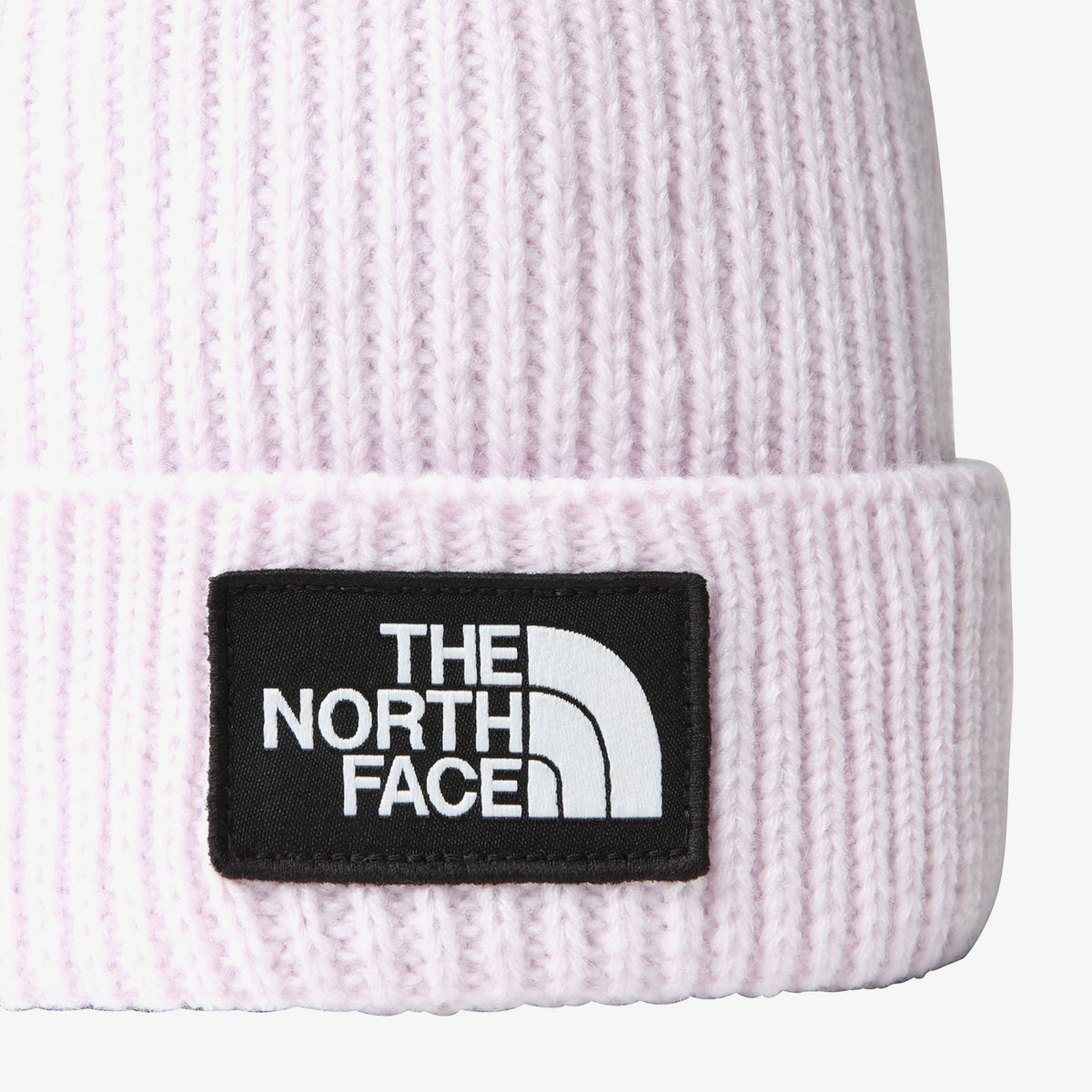 The North Face Logo Box Cuffed Unisex Beyaz Bere