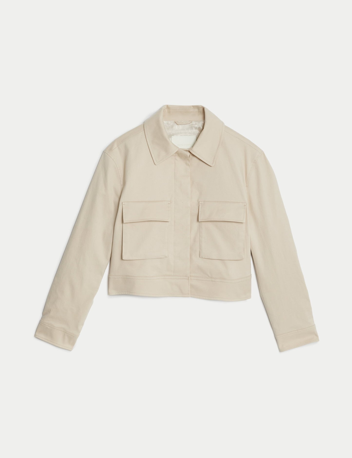 Relaxed Fit Crop Bomber Ceket