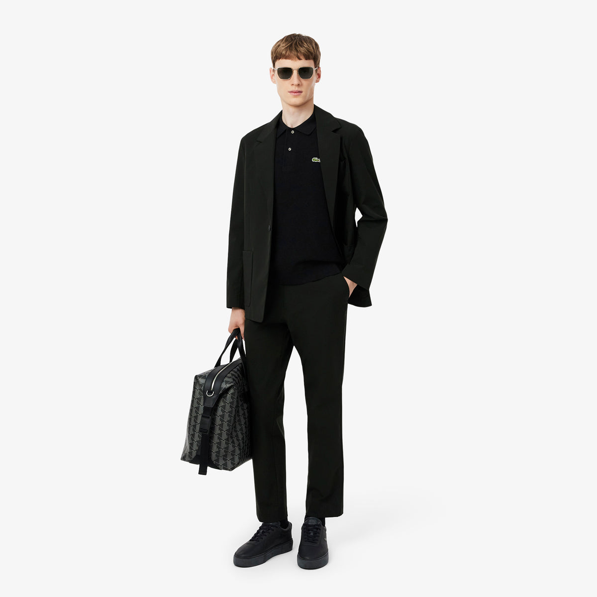 Lacoste Erkek Classic Fit Kısa Kollu Polo Yaka Siyah Triko