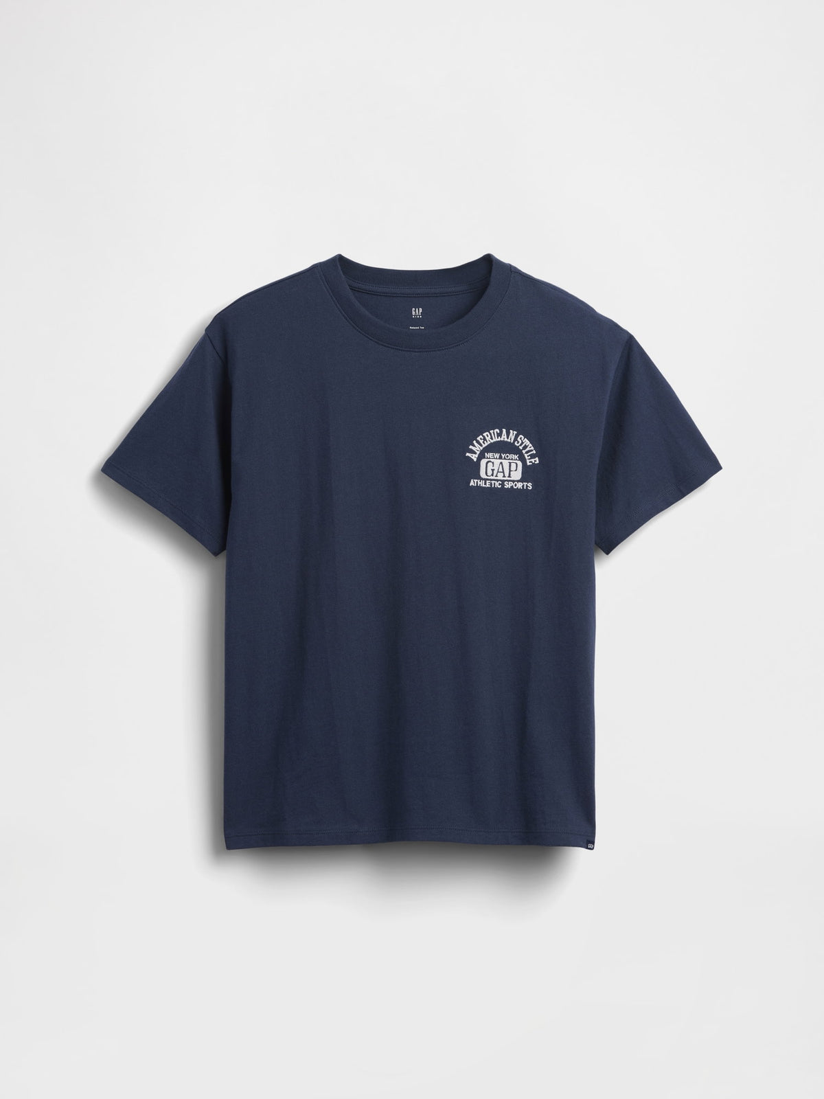 Lacivert Relaxed Grafik Logo T-shirt