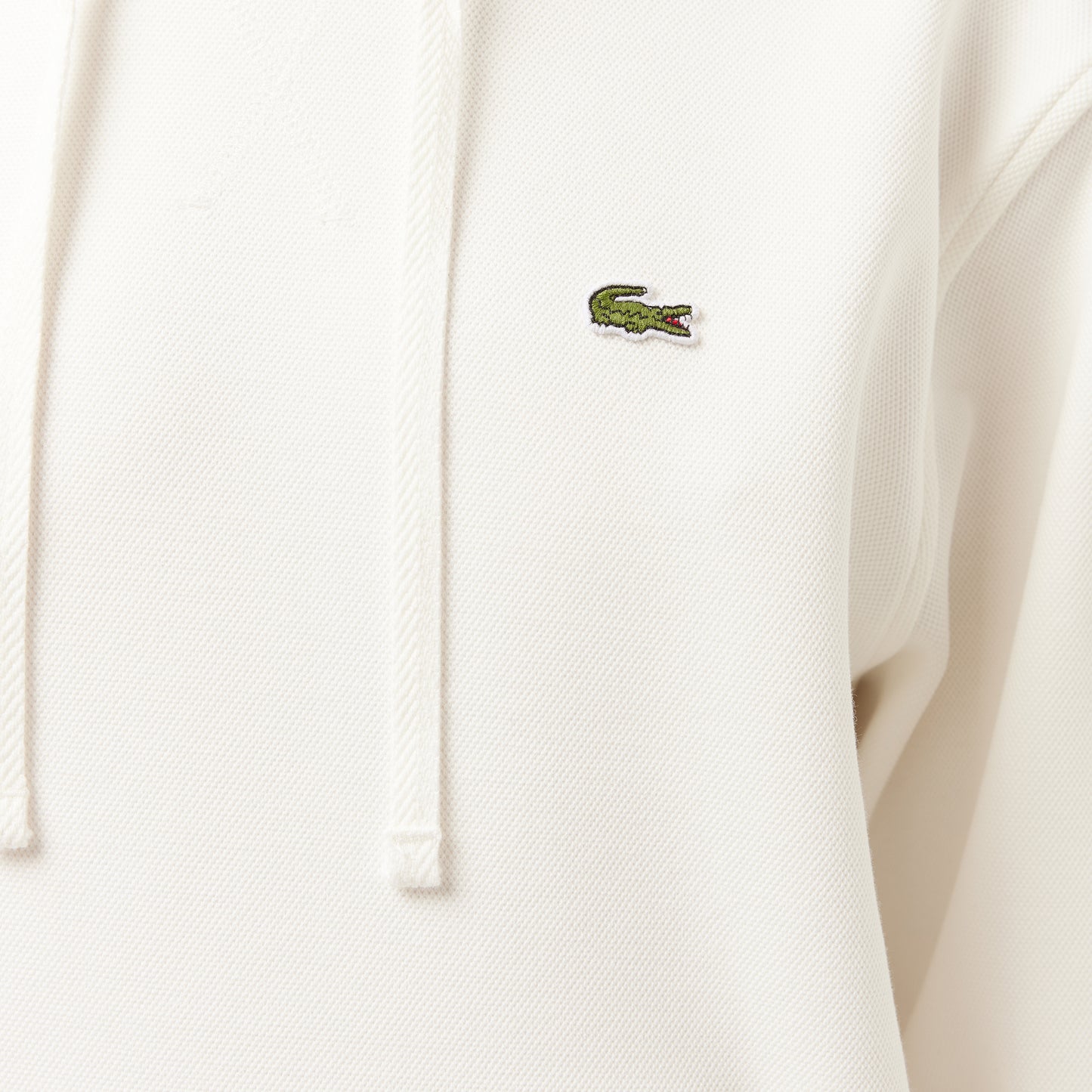 Lacoste Relaxed Fit Kadın Beyaz Sweatshirt