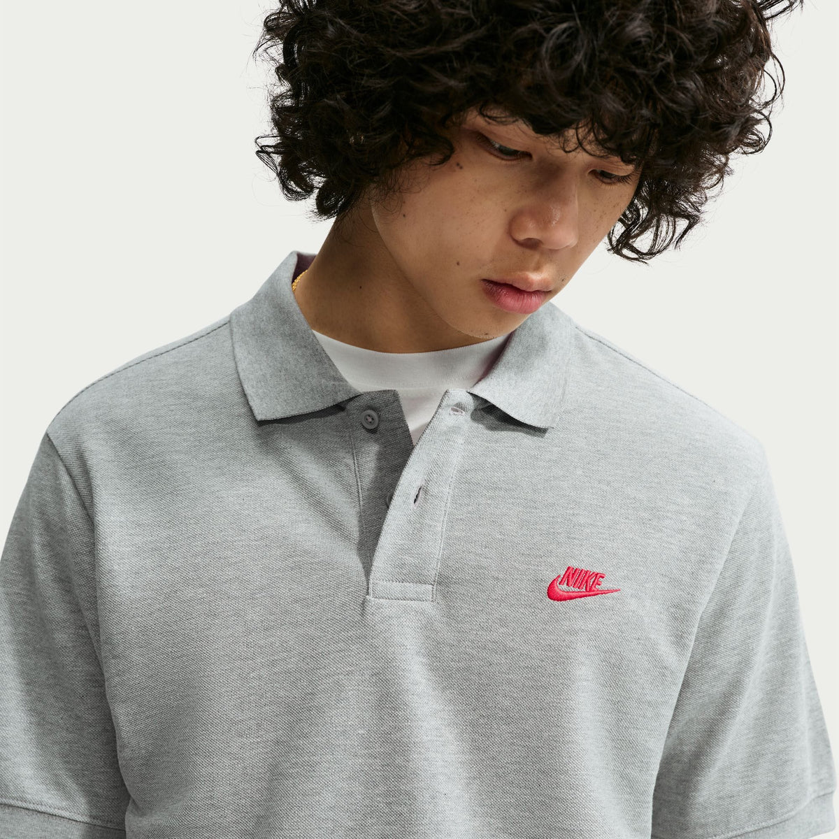 Nike Club Ss Pique Erkek Gri Polo