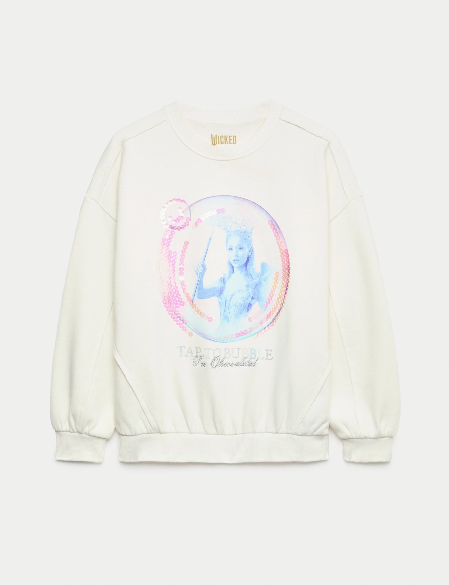 Pamuk Karışımlı Wicked Grafik Baskılı Sweatshirt (6-16 Yaş)