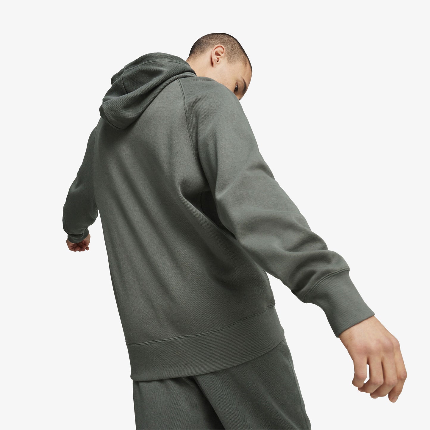 Puma Classics+ Erkek Gri Hoodie