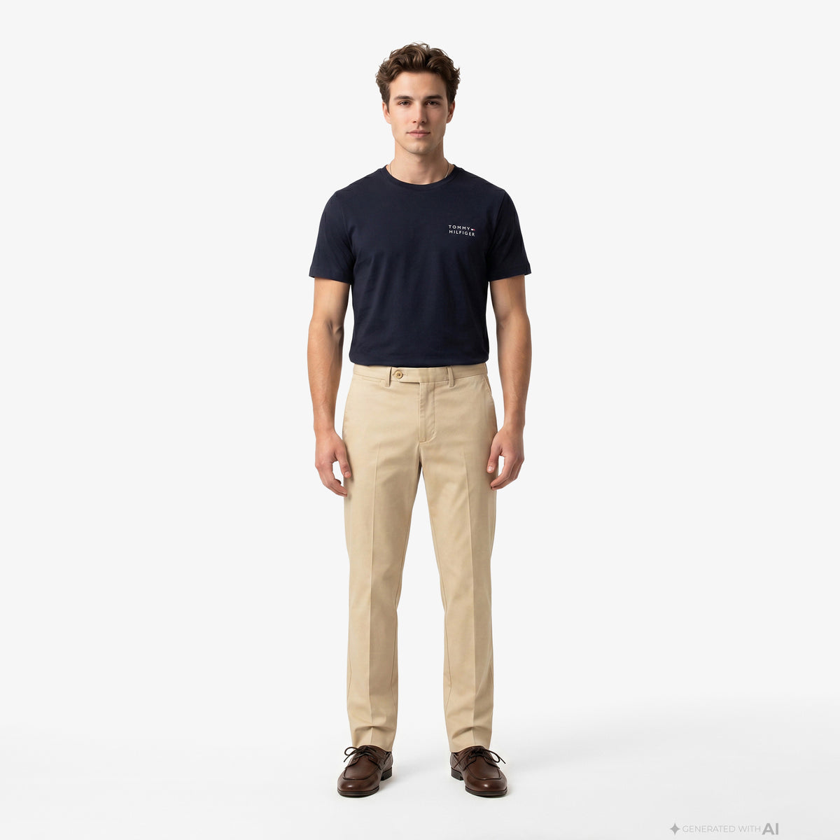 Tommy Hilfiger Brand Love Erkek Lacivert T-shirt