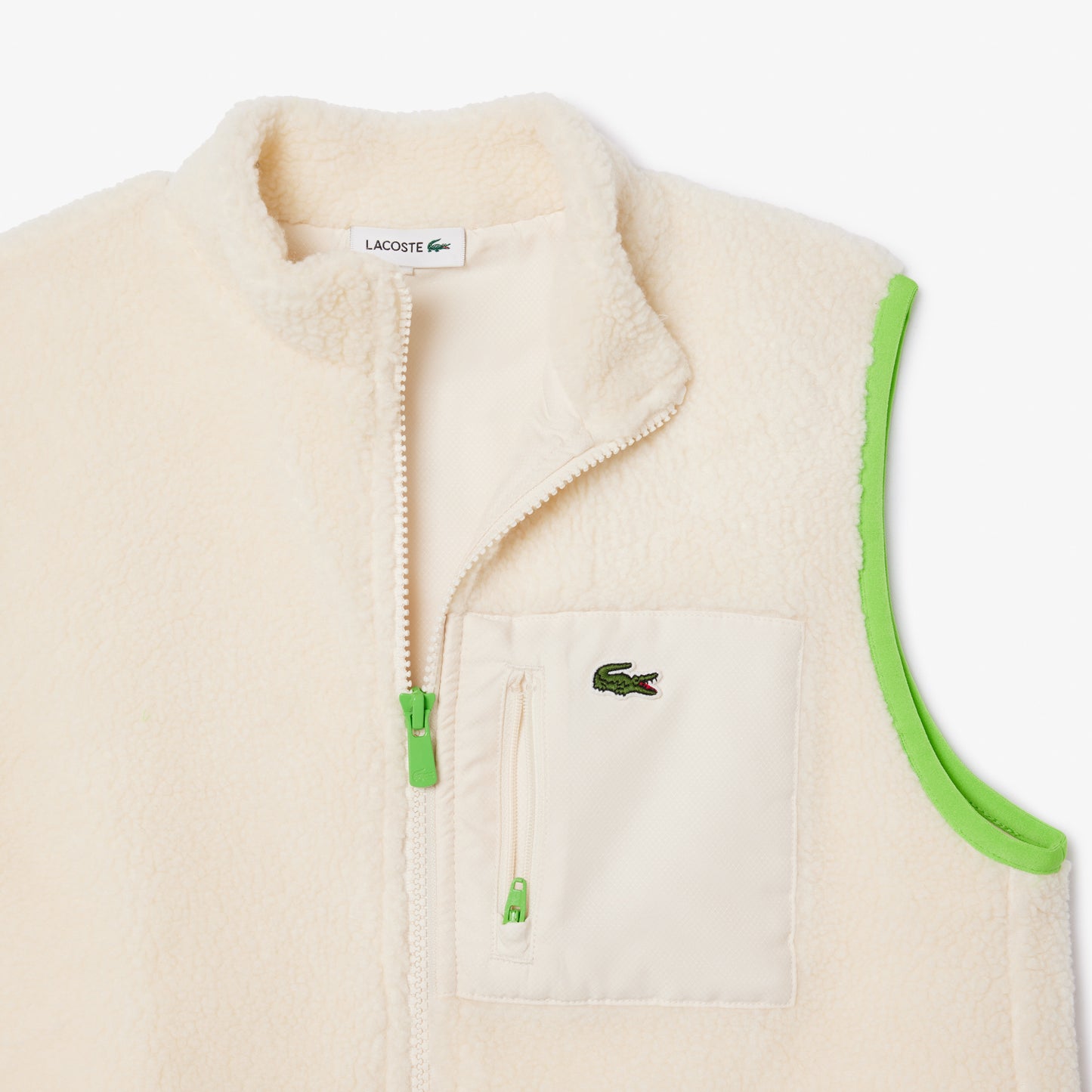 Lacoste Çocuk Dik Yaka Bej Yelek