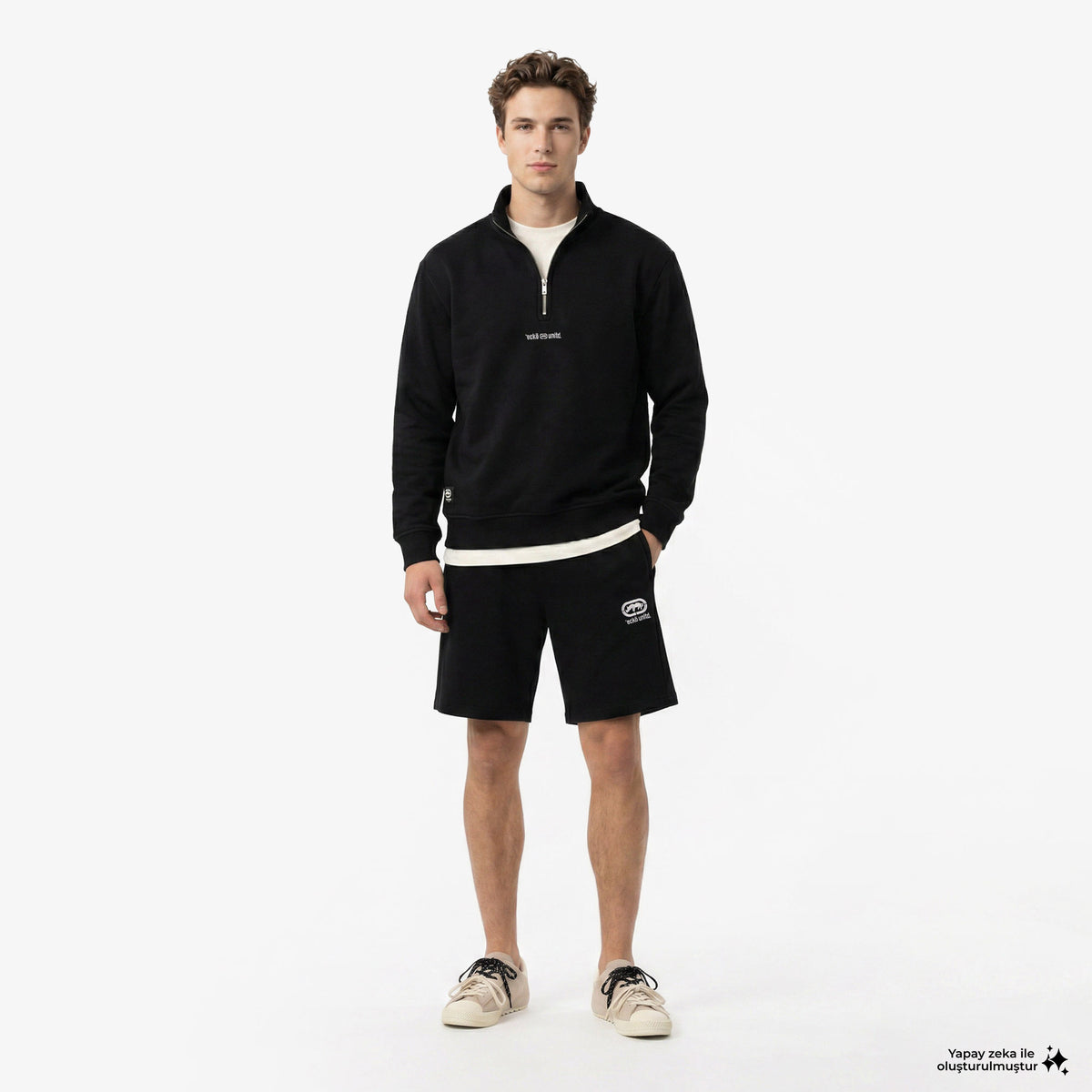 Ecko Myndus Erkek Siyah Sweatshirt