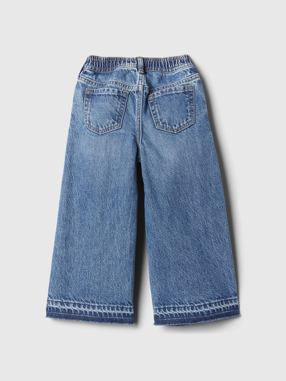 Mavi Bağcıklı Pull-on Baggy Jean Pantolon