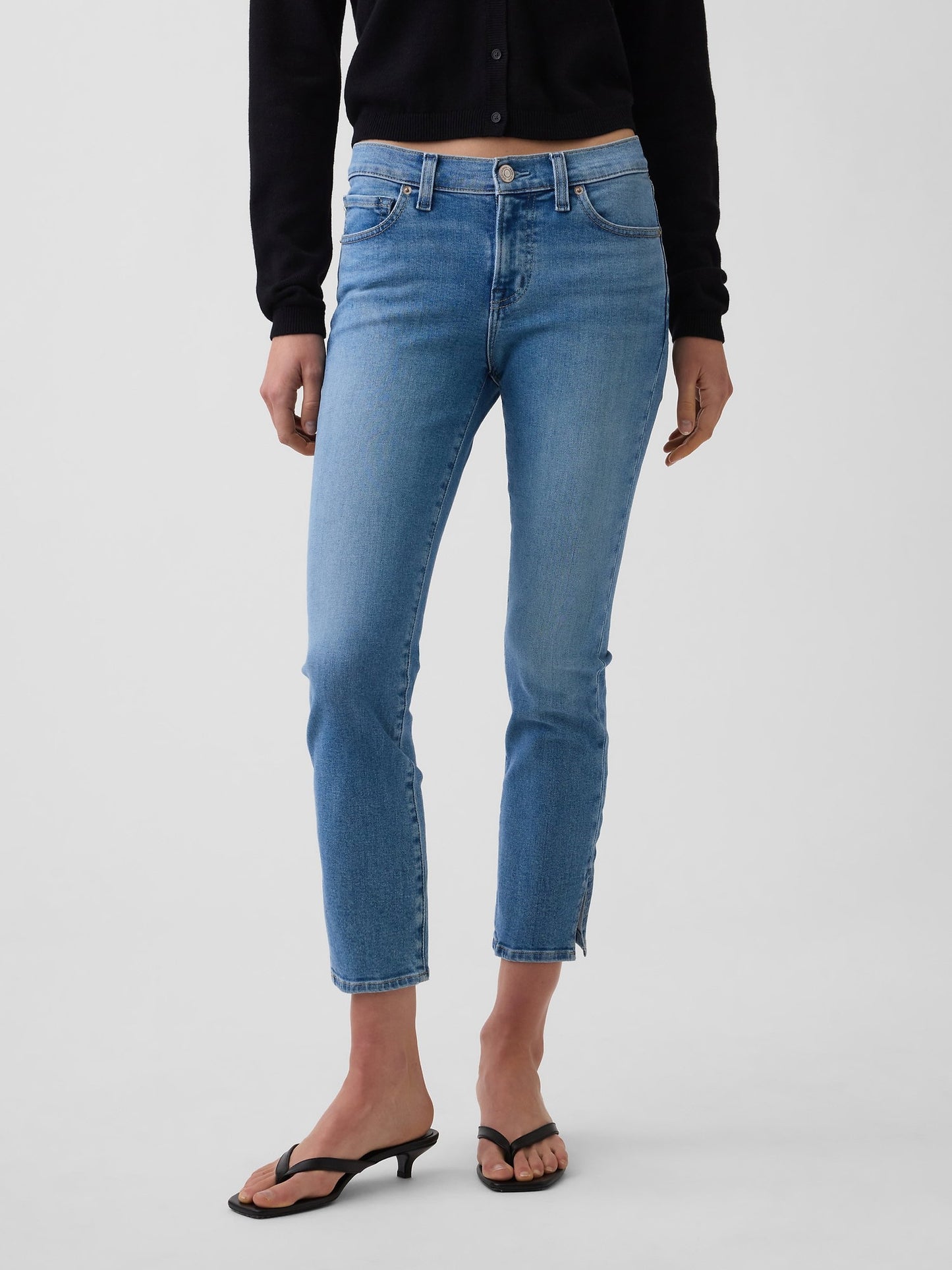 Mavi Low Rise Capri Jean Pantolon