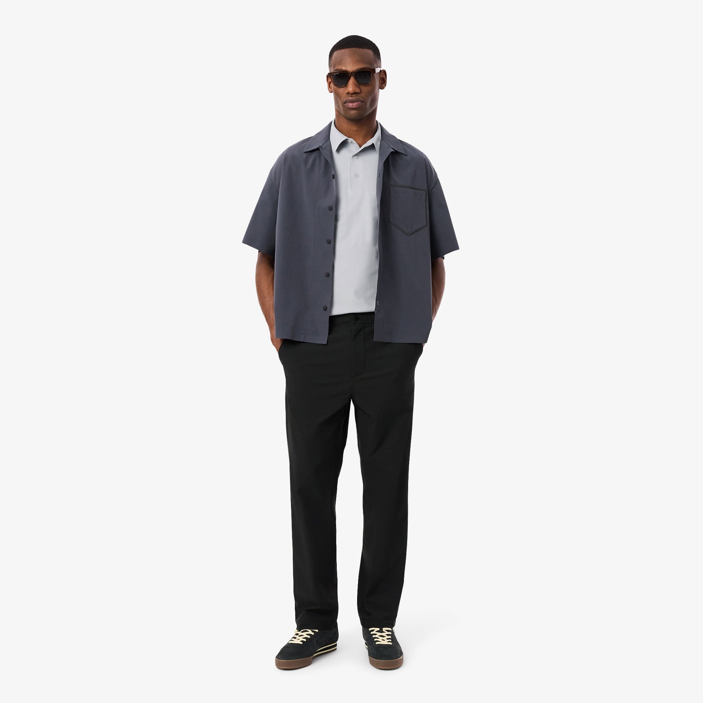 Lacoste Erkek Regular Fit Gri Polo