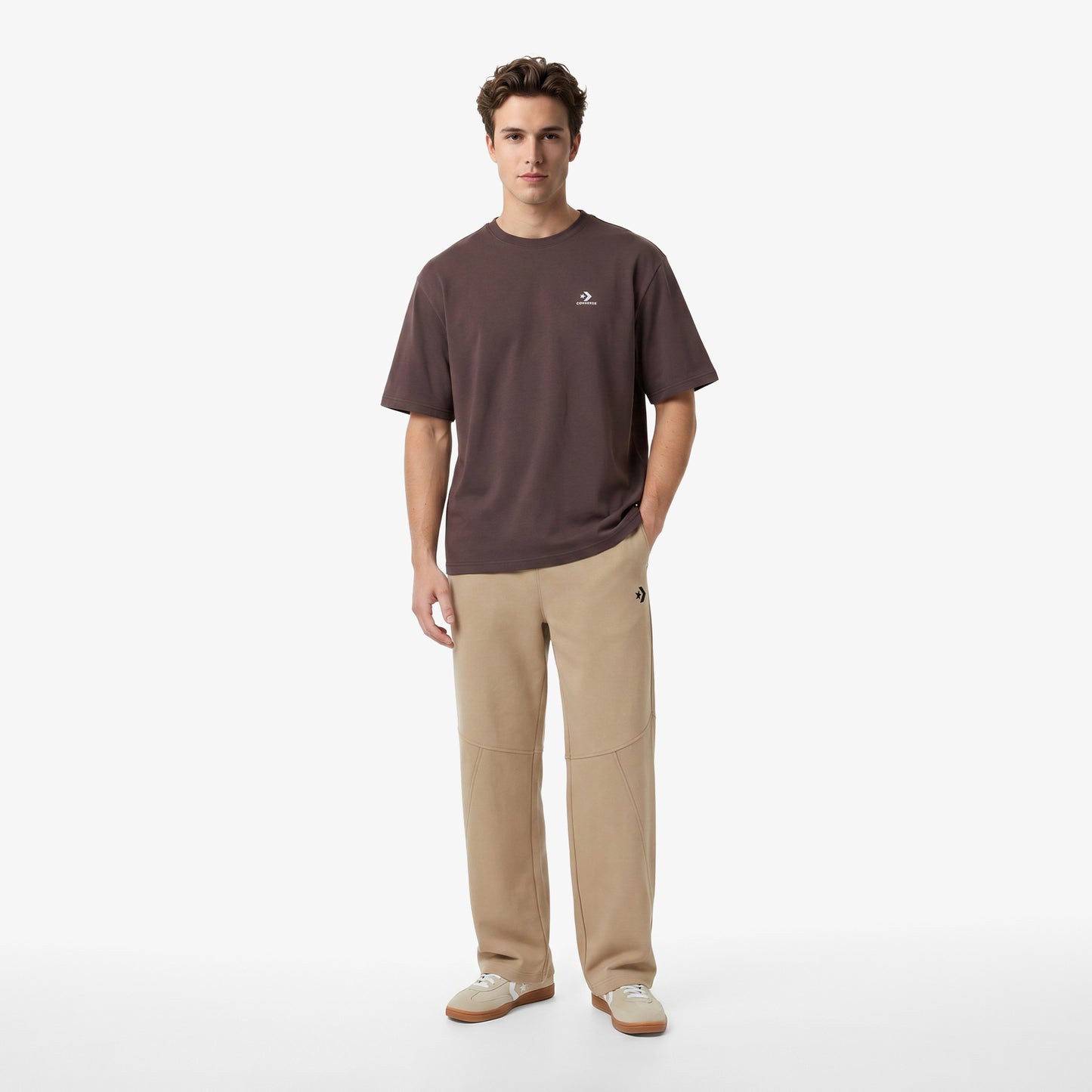 Converse Regular Fit Erkek Kahverengi T-shirt