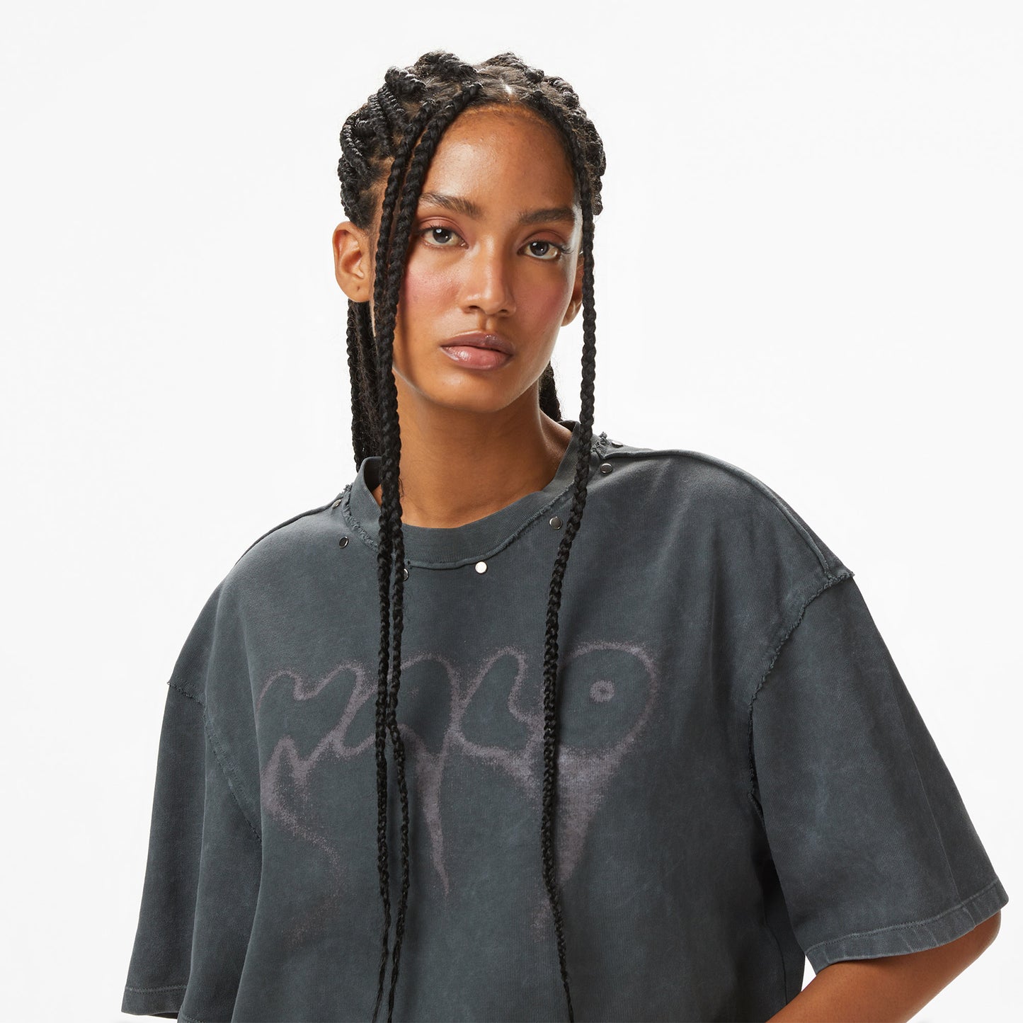 Les Benjamins Essentials 308 Kadın Gri T-shirt