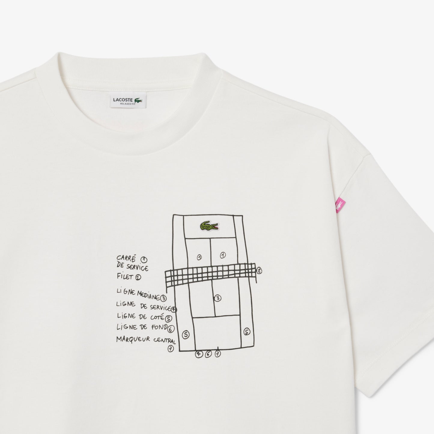 Lacoste Heavy Cotton Print Çocuk Beyaz T-shirt