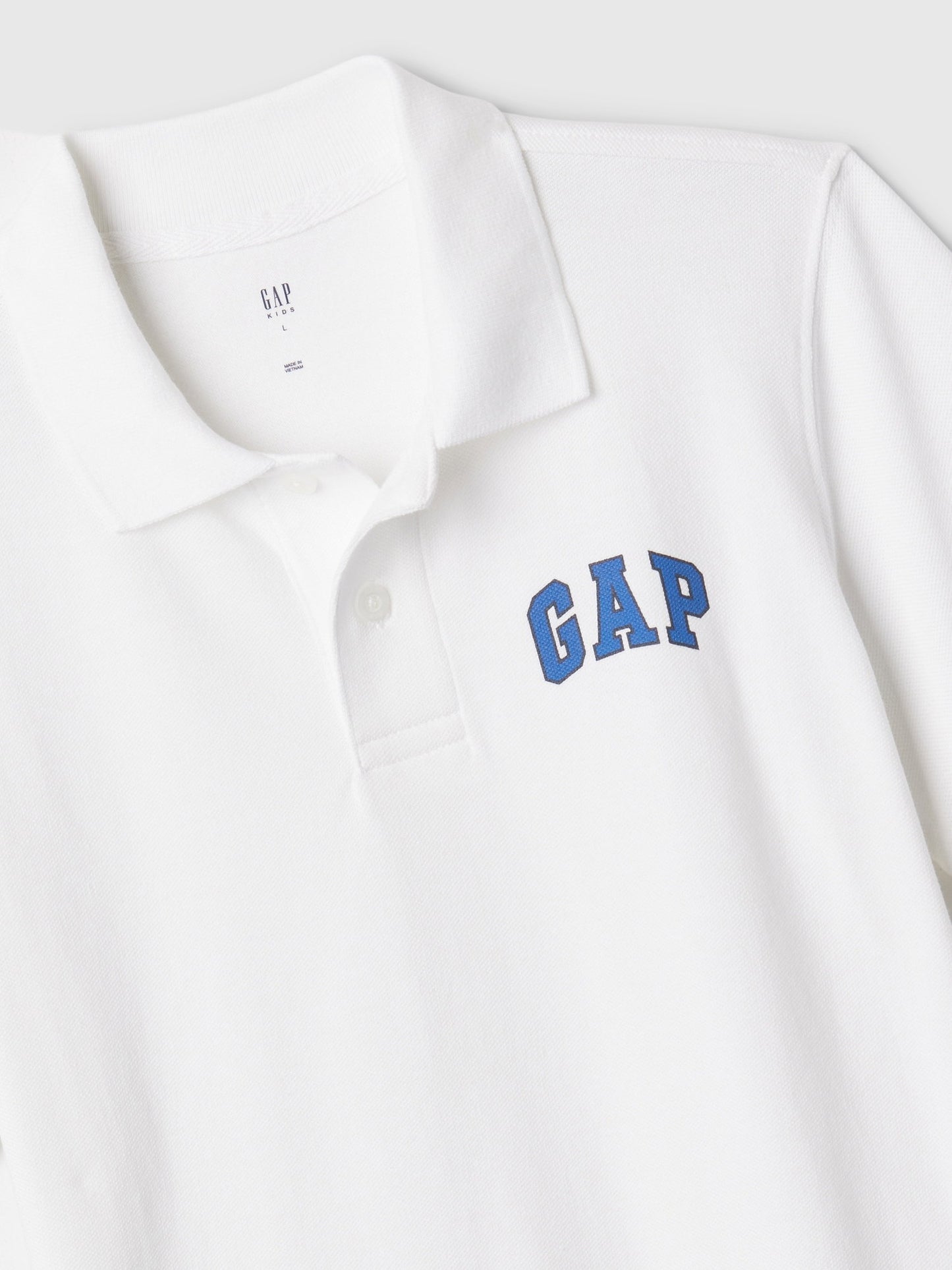 Beyaz Gap Logo Polo Yaka T-shirt