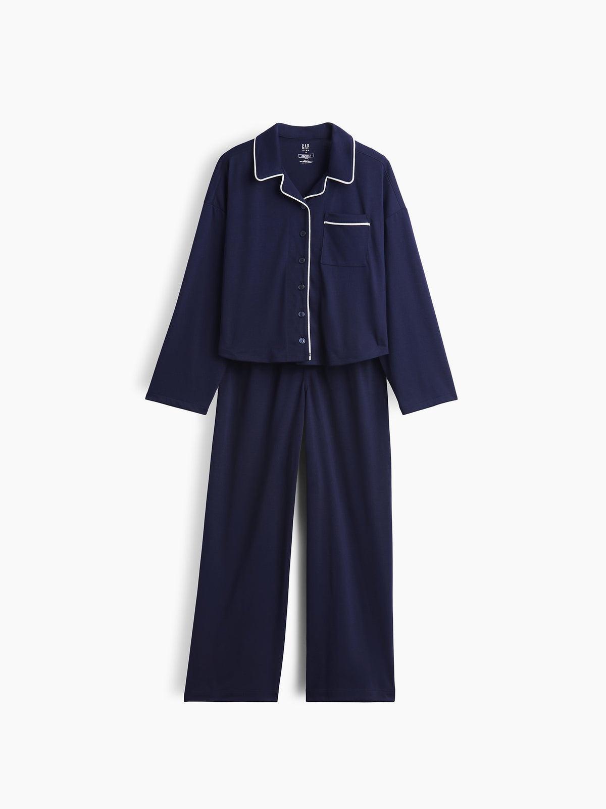 Lacivert Recycled Pijama Takımı