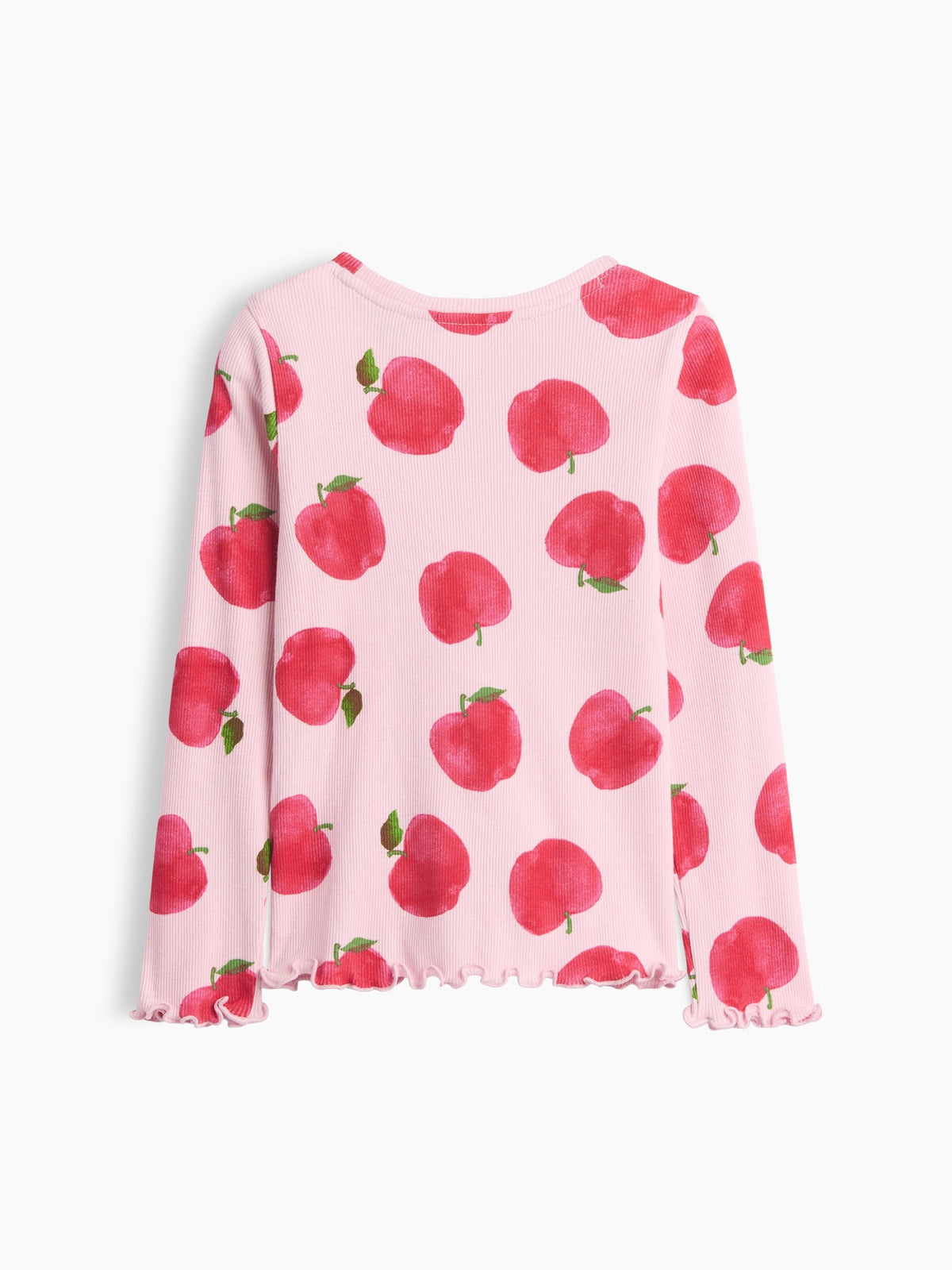 Pembe Fitilli Bisiklet Yaka T-shirt
