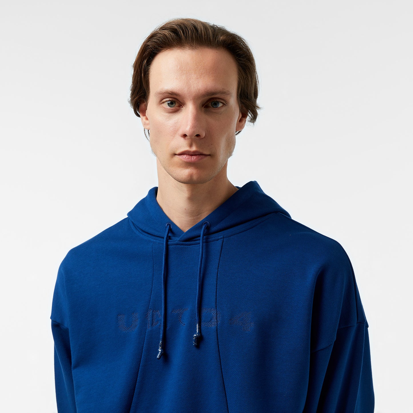 United4 Pieces Erkek Mavi Hoodie