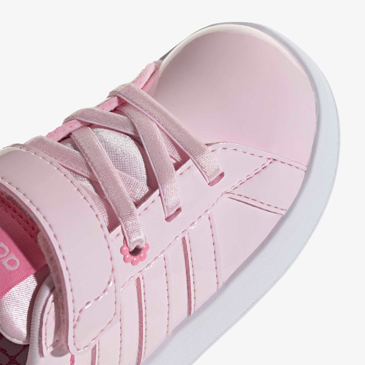 Adidas Grand Court 3.0 Girls Elastic Lace Çocuk Pembe Spor Ayakkabı