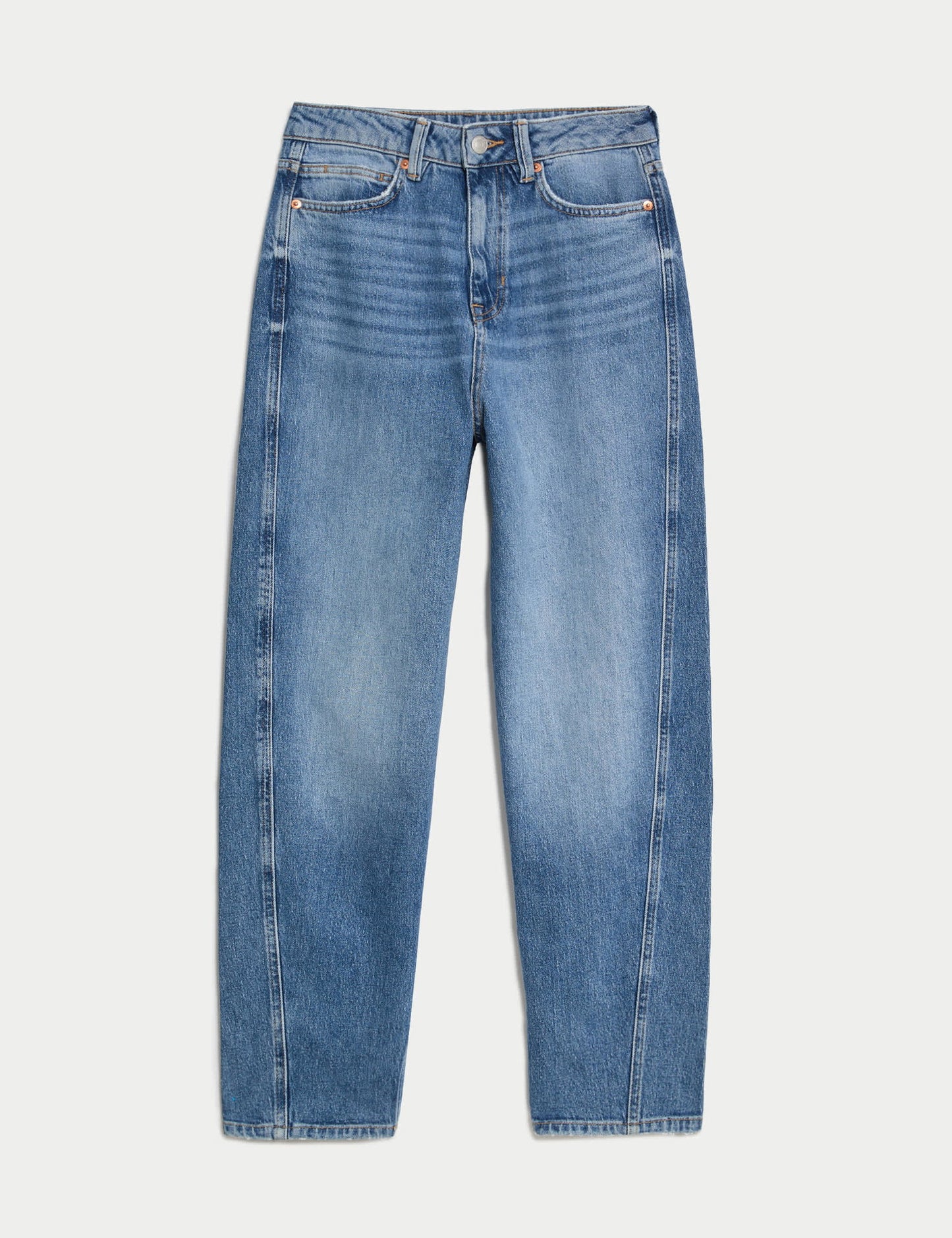 Yüksek Bel Carrot Leg Jean Pantolon