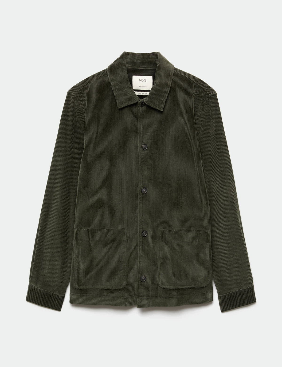 Saf Pamuk Kadife Overshirt Gömlek