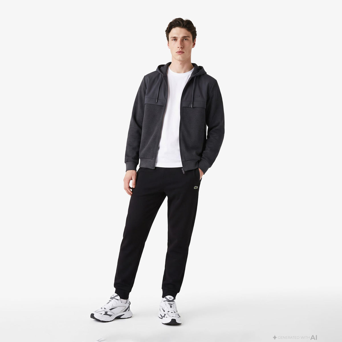 Lacoste Regular Fit Erkek Gri Sweatshirt