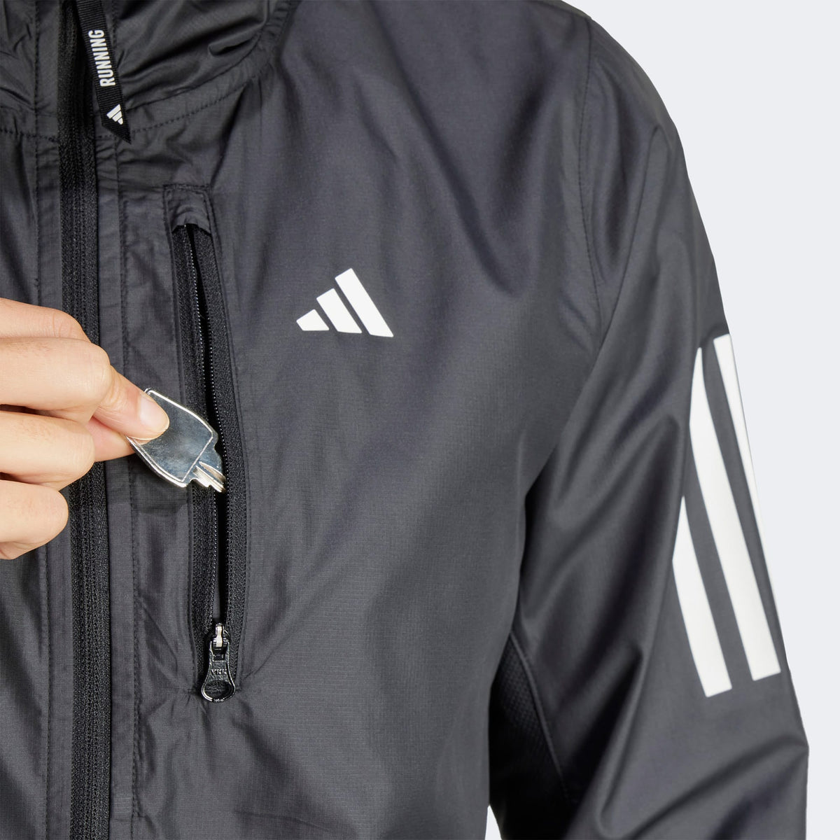 Adidas Own The Run 3 Kadın Siyah Koşu Ceketi