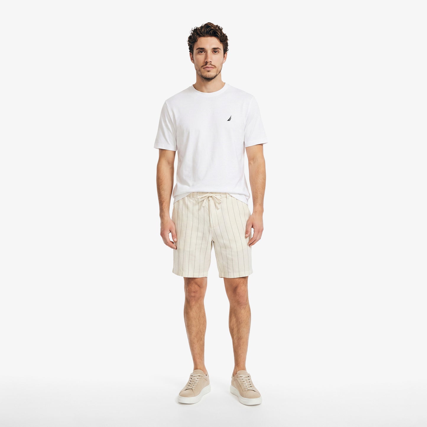 Nautica Regular Fit Erkek Beyaz T-shirt