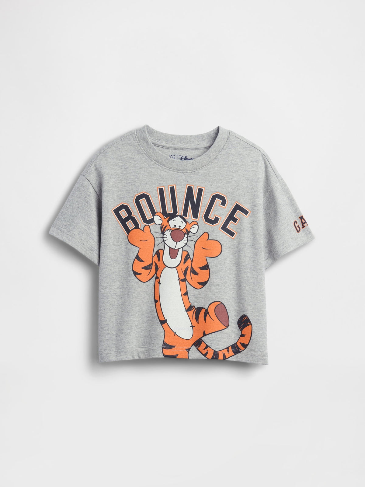 Gri Winnie The Pooh Oversized Grafik Baskılı T-shirt